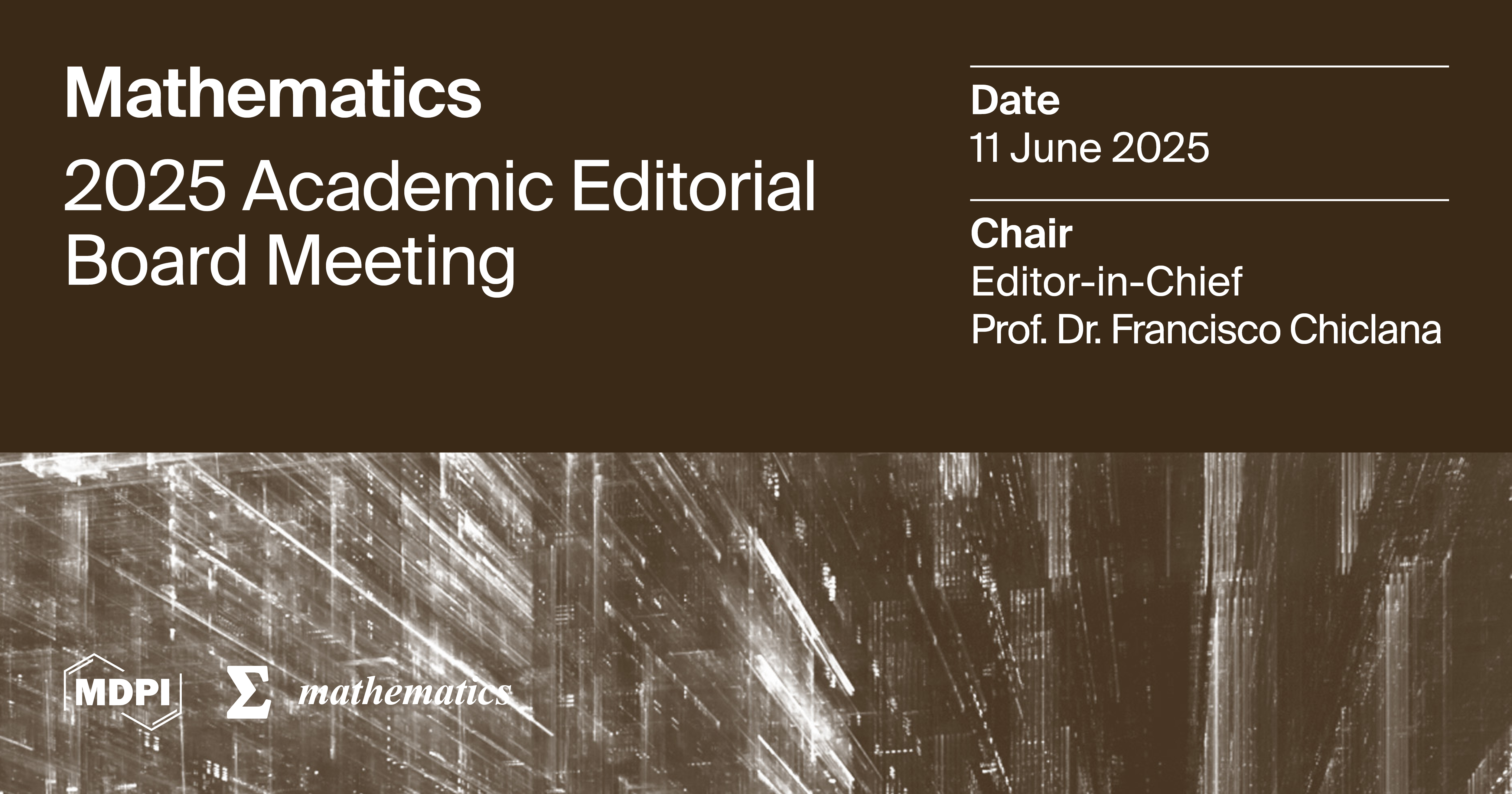 Mathematics | Regional Academic Editor Meeting in the UK Held on 11th June 2025