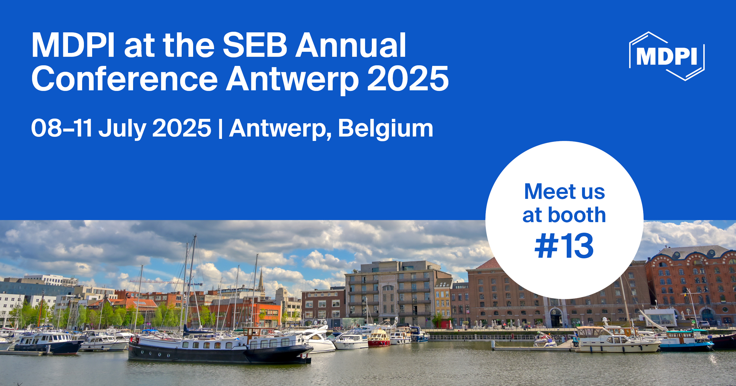 Meet Us at the SEB Annual Conference Antwerp 2025, 8–11 July 2025, Antwerp, Belgium