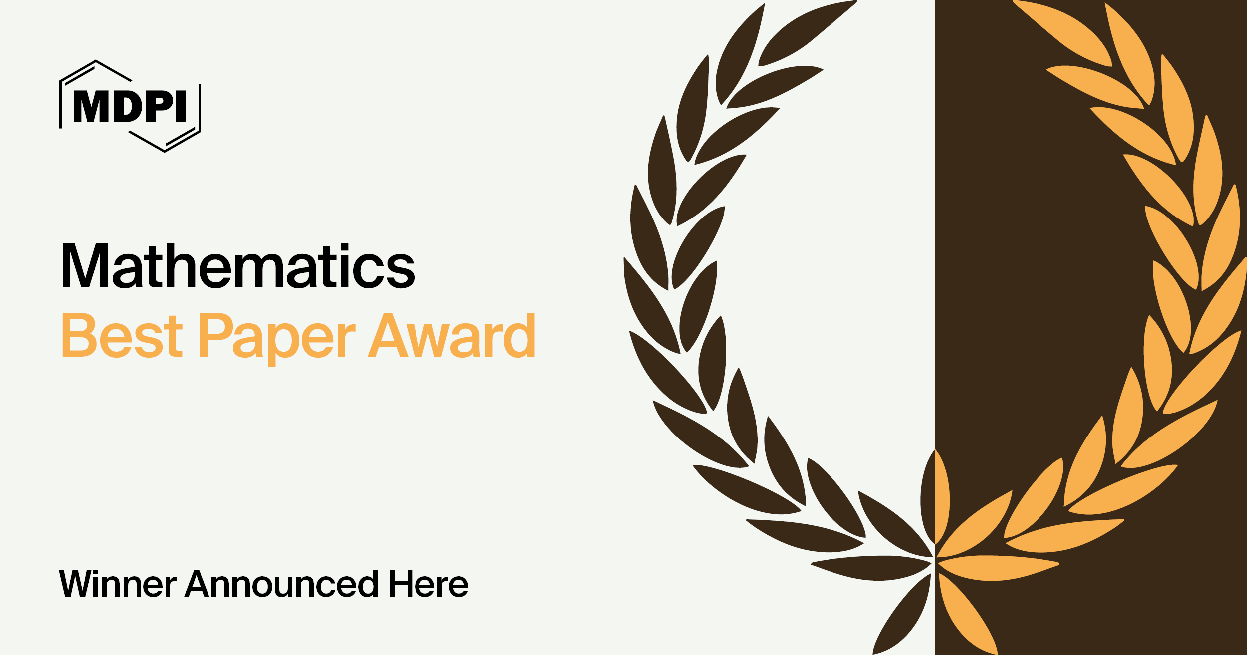 Mathematics Best Paper Award—Winners Announced