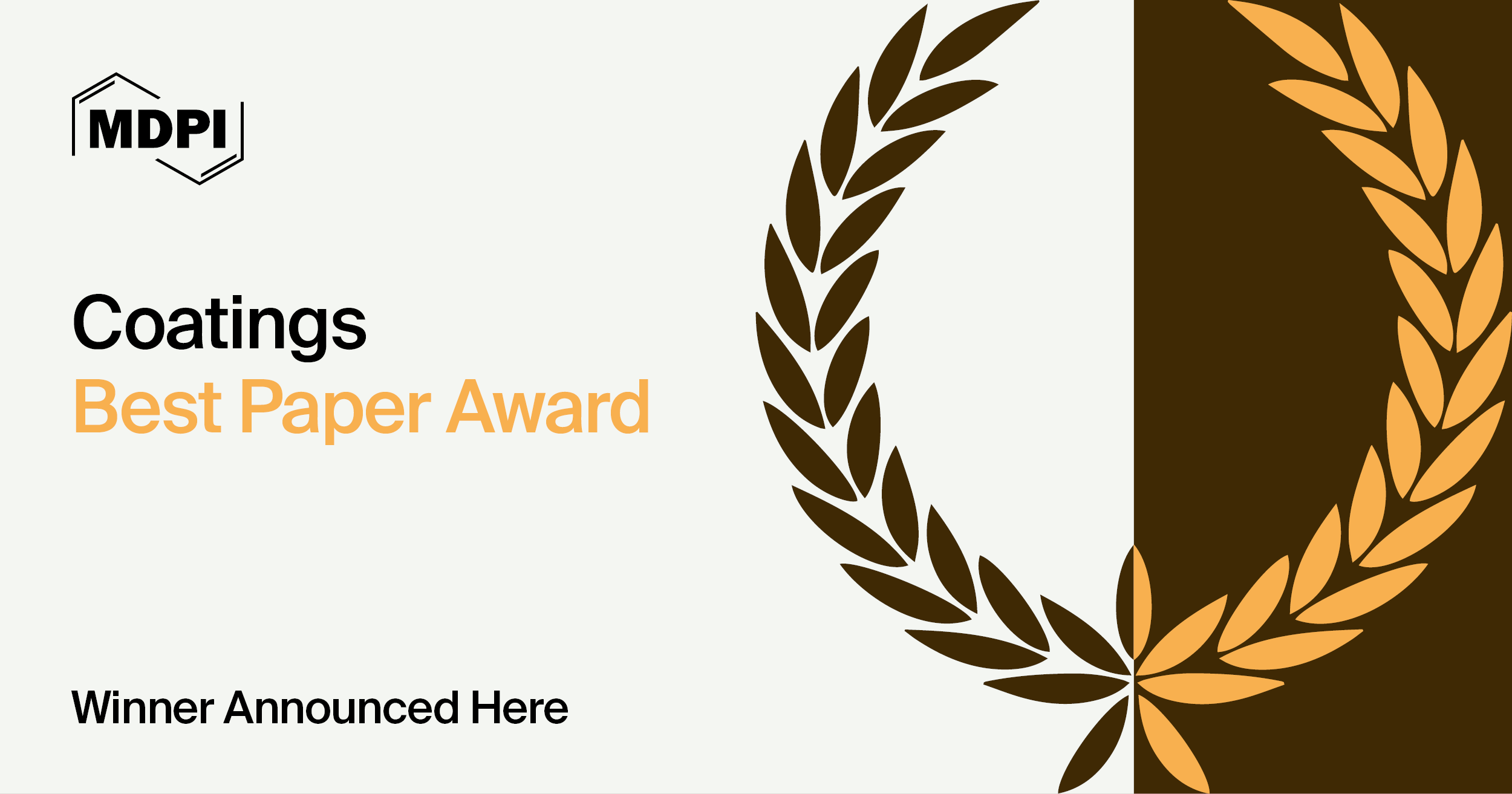 Coatings Best Paper Award—Winners Announced