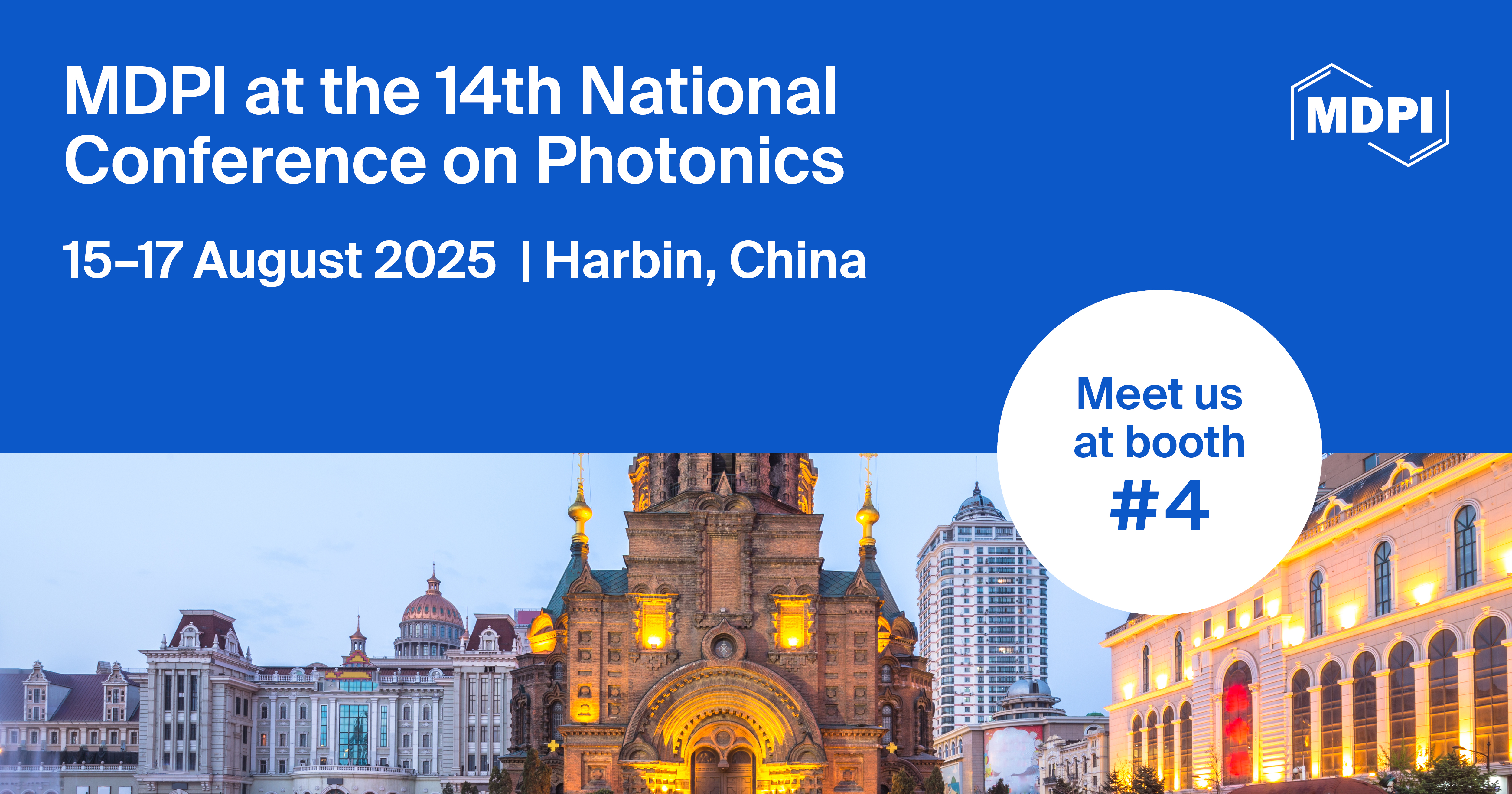 Meet Us at the 14th National Conference on Photonics, 15–17 August 2025, Harbin, China