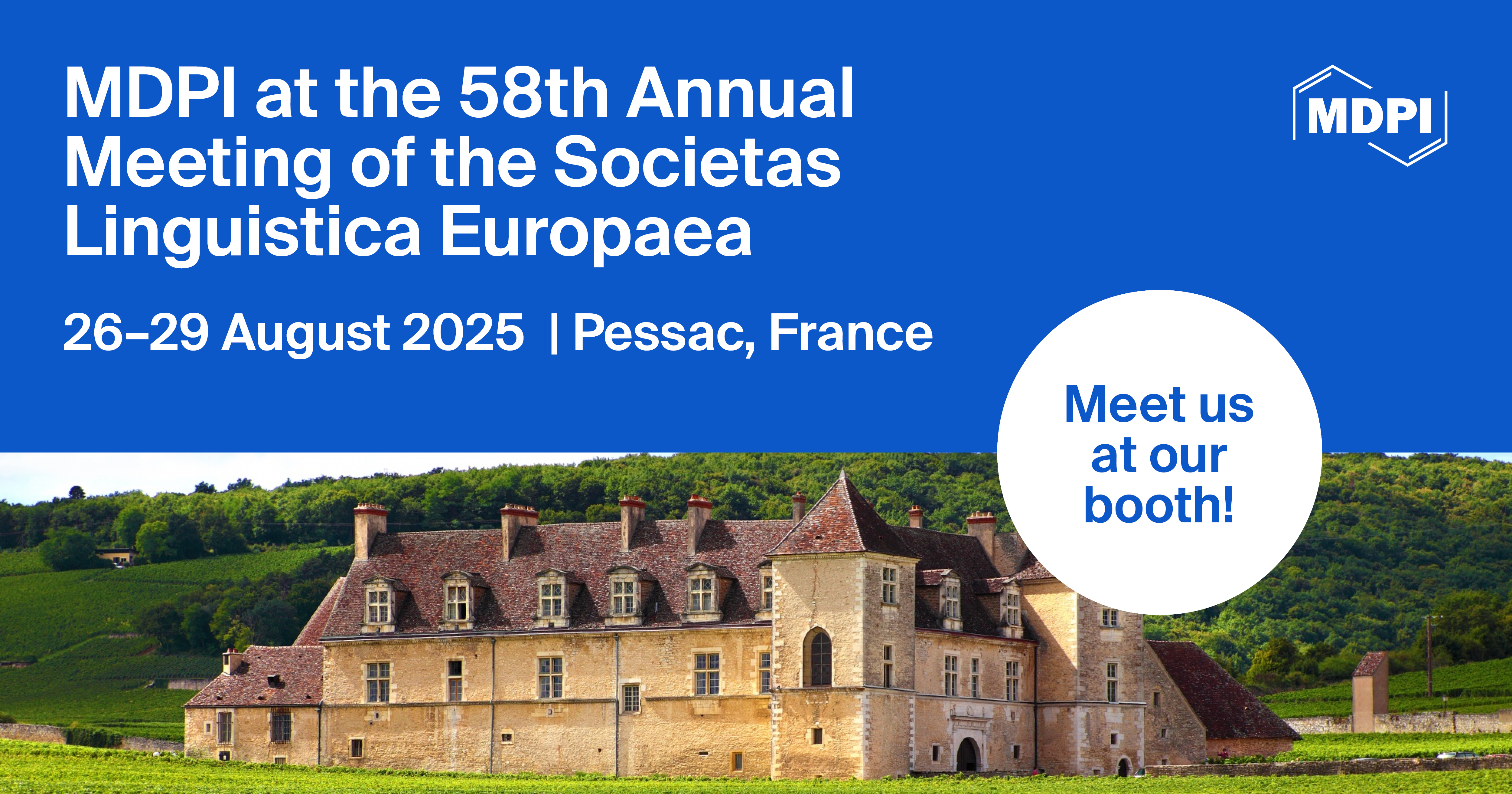 Meet Us at the 58th Annual Meeting of the Societas Linguistica Europaea, 26–29 August 2025, Pessac, France