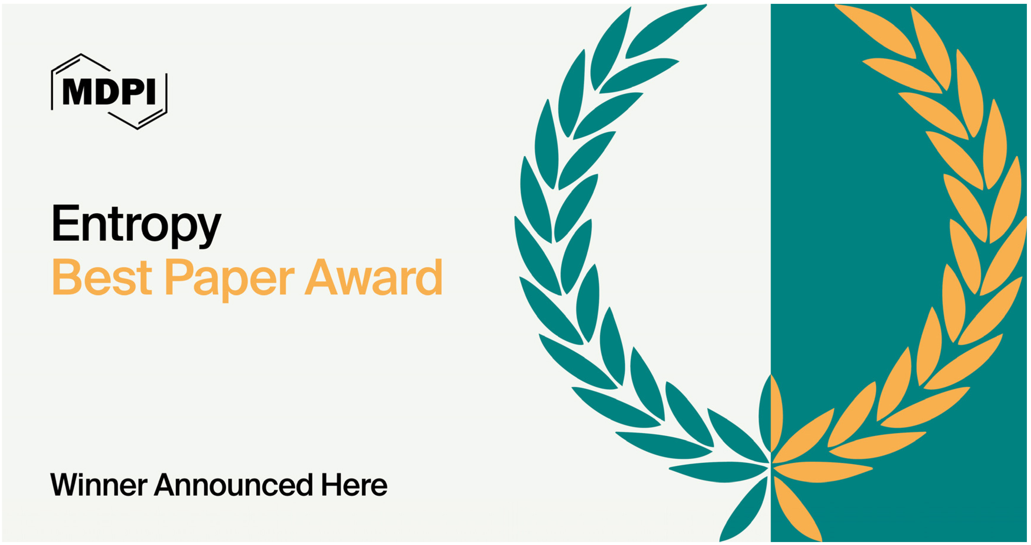 Entropy Best Paper Award—Winners Announced