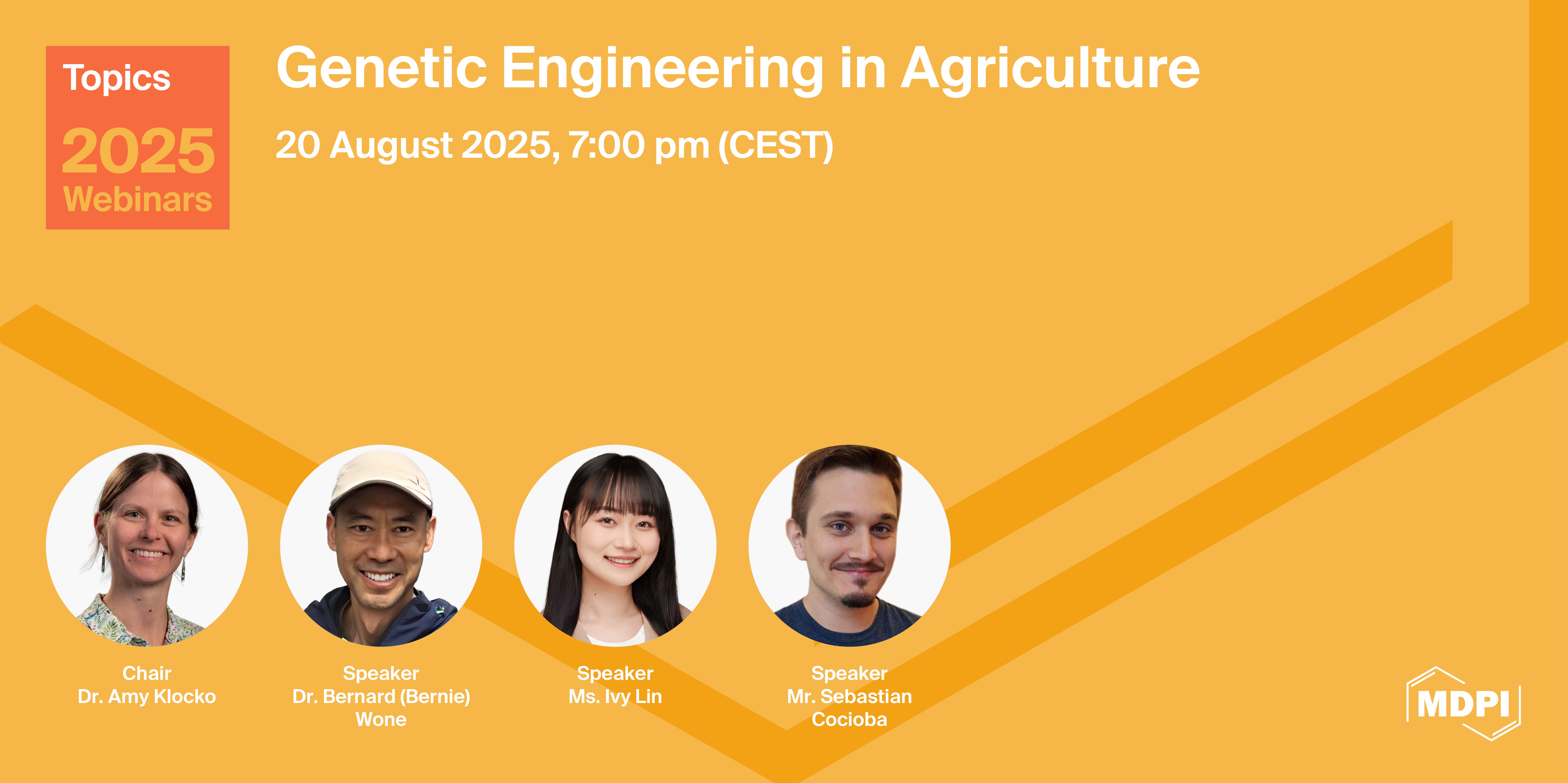 Topics Webinar | Genetic Engineering in Agriculture, 20 August 2025