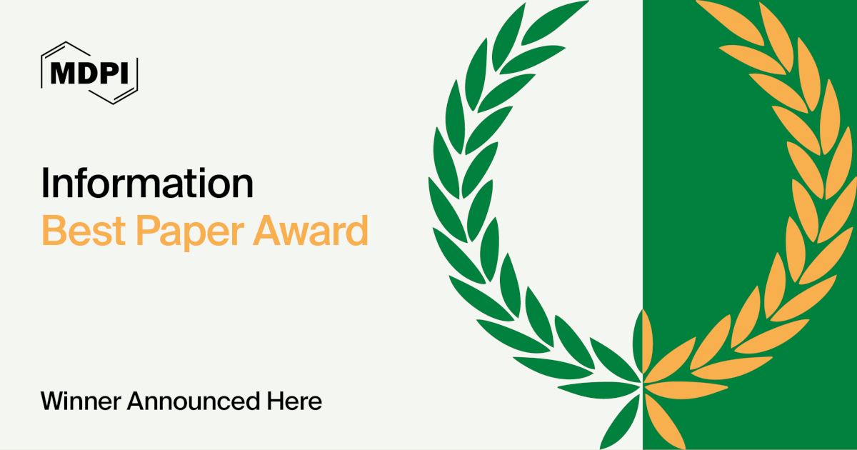 Information Best Paper Award—Winners Announced
