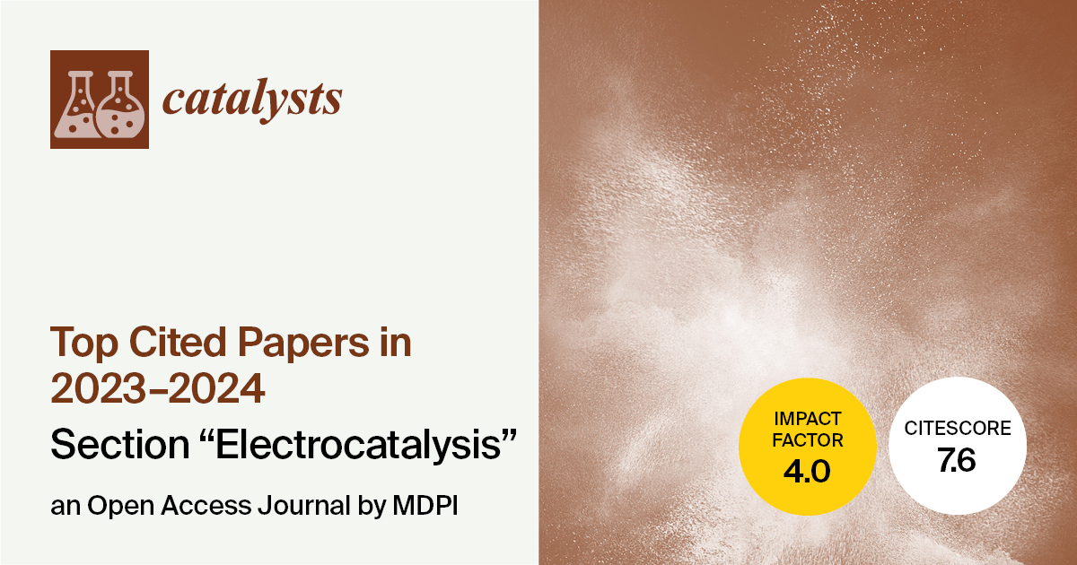 Catalysts | Top Cited Papers Published in 2023–2024 in the “Electrocatalysis” Section