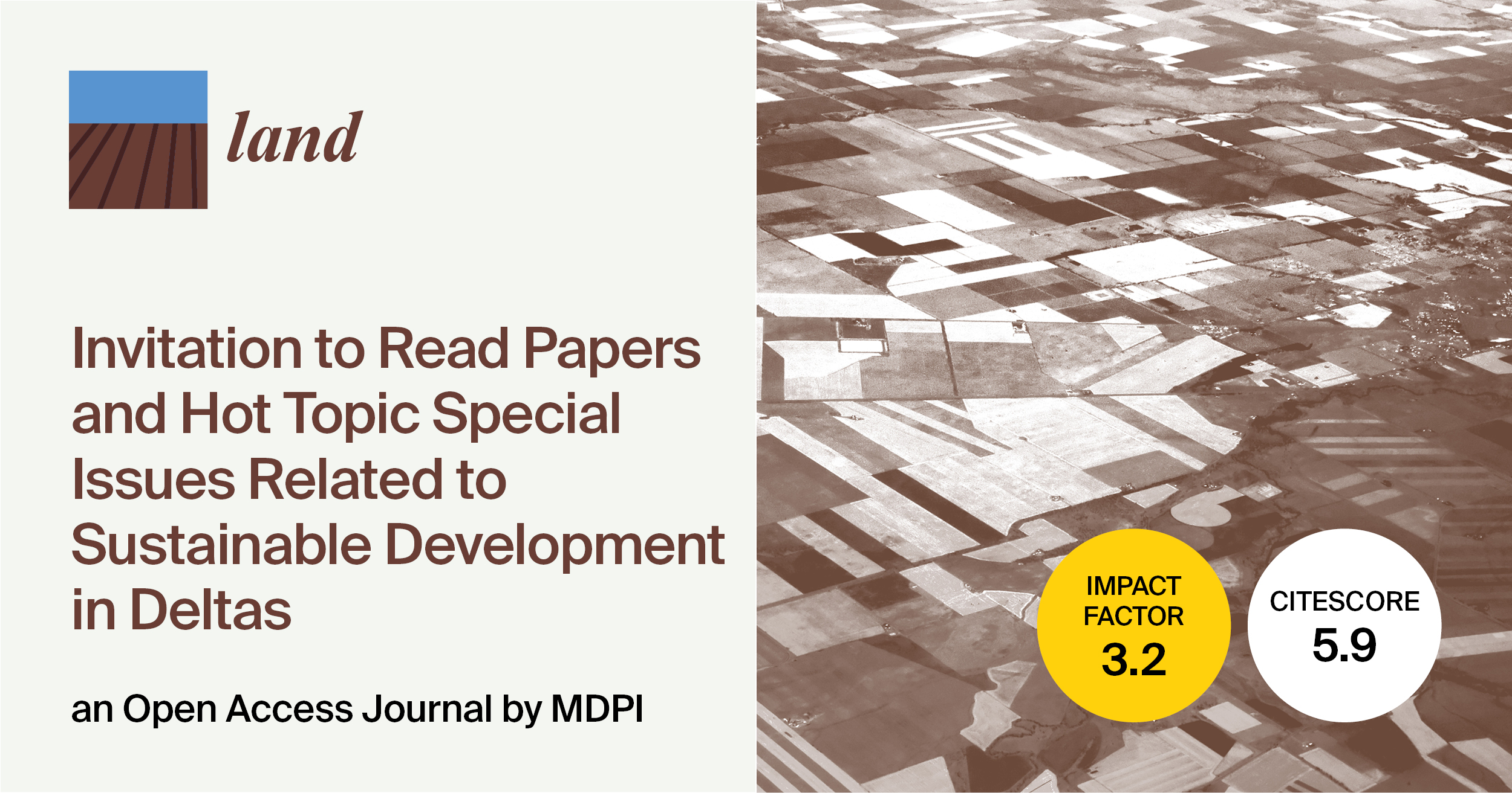 Land | Invitation to Read Papers and Hot Topic Special Issues Related to Sustainable Development in Deltas