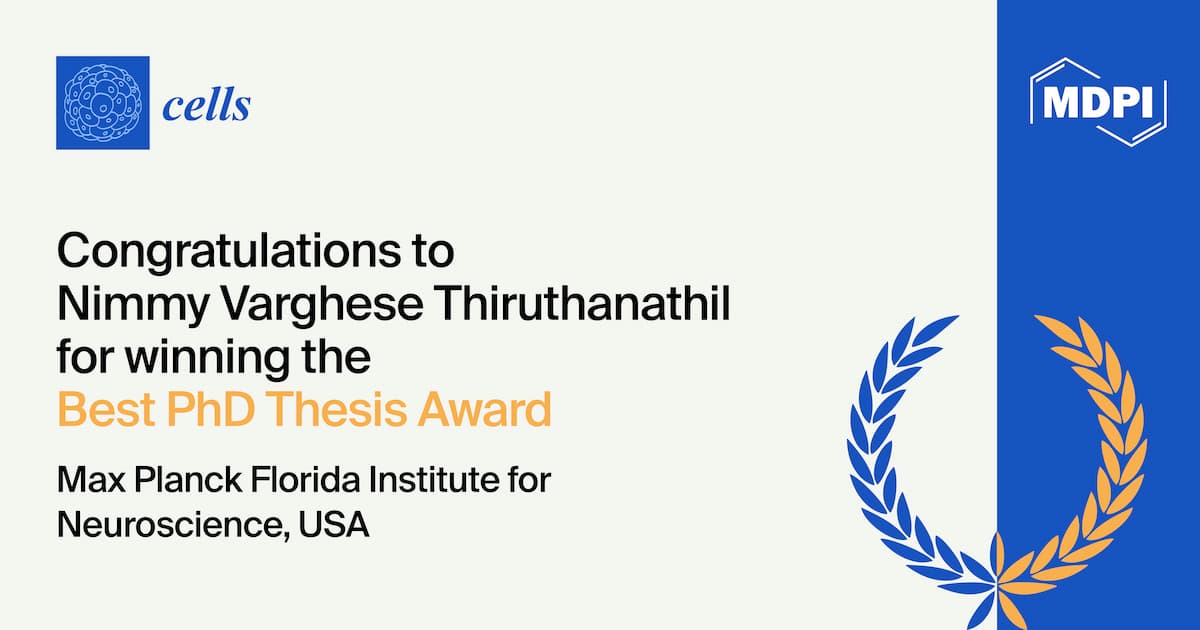 Cells Best PhD Thesis Award—Winners Announced