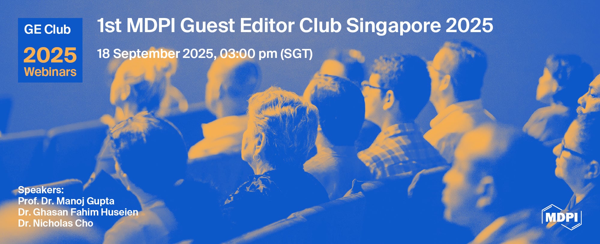 MDPI Webinar | 1st Guest Editor Club Singapore, 18 September 2025