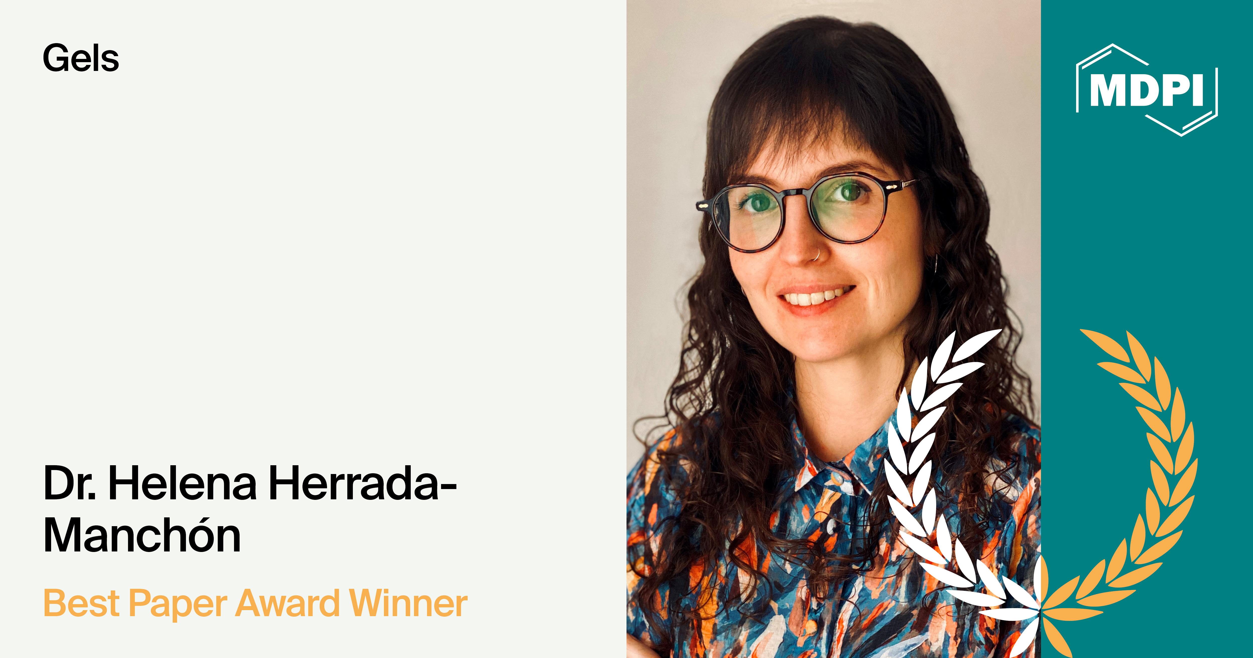 Interview with Dr. Helena Herrada-Manchón—Winner of the Gels Best Paper Award