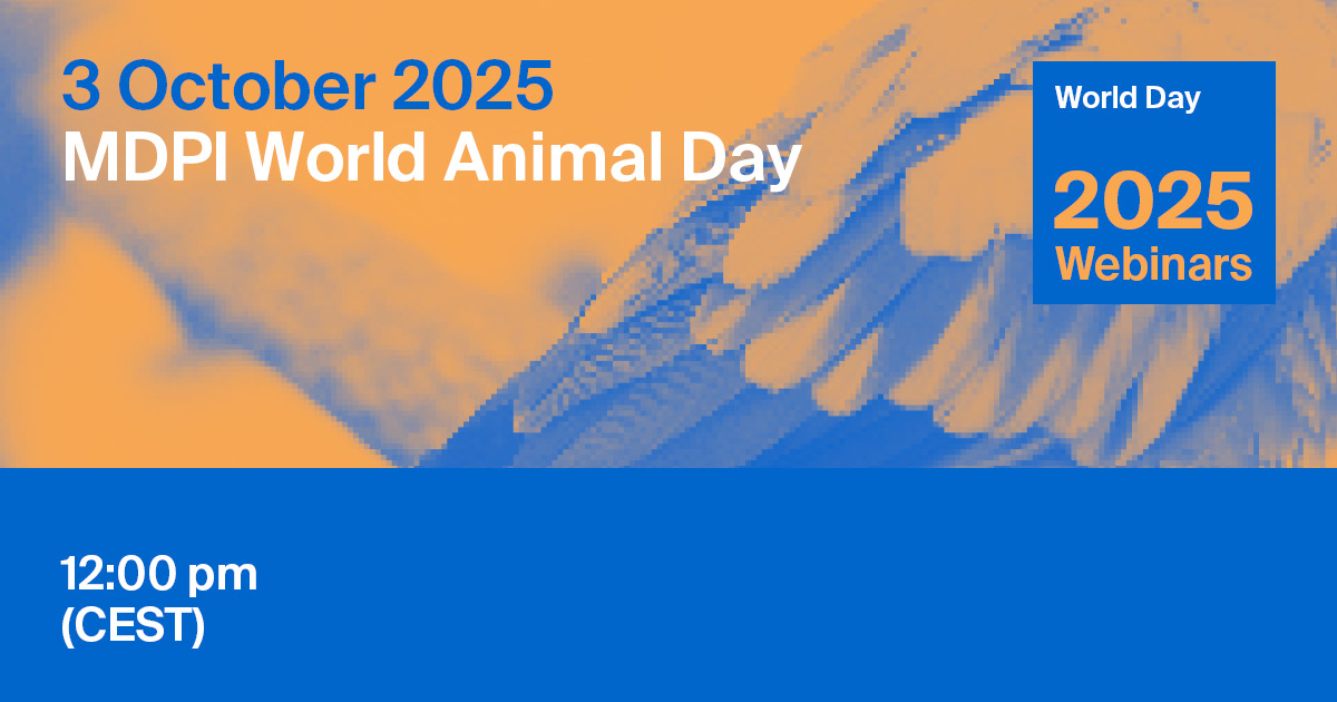 MDPI Webinar | World Animal Day, 3 October 2025