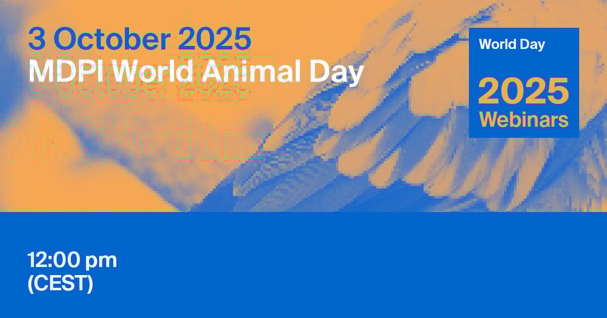 MDPI Webinar | World Animal Day, 3 October 2025