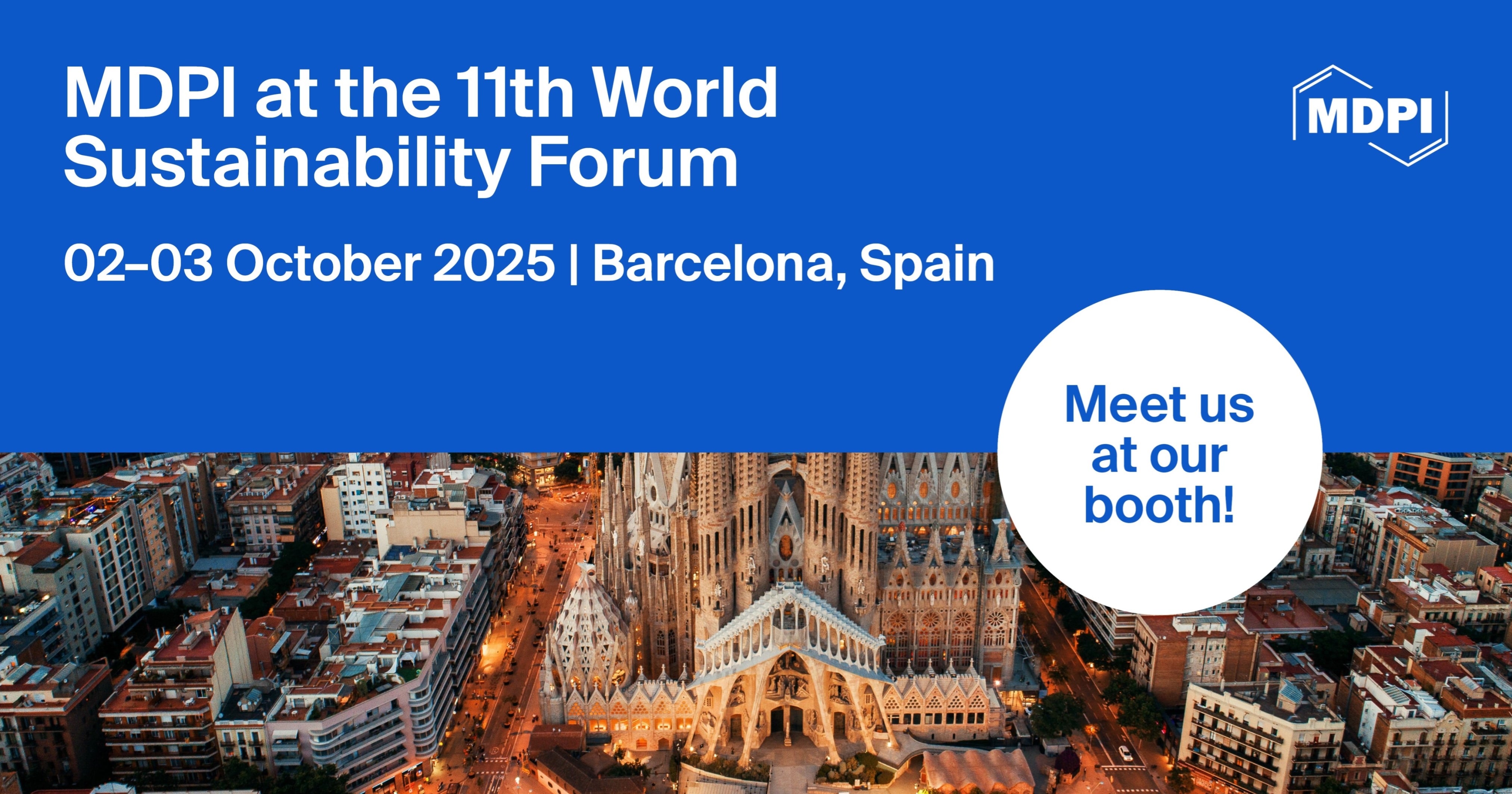 Meet Us at the 11th World Sustainability Forum, 2–3 October 2025, Barcelona, Spain