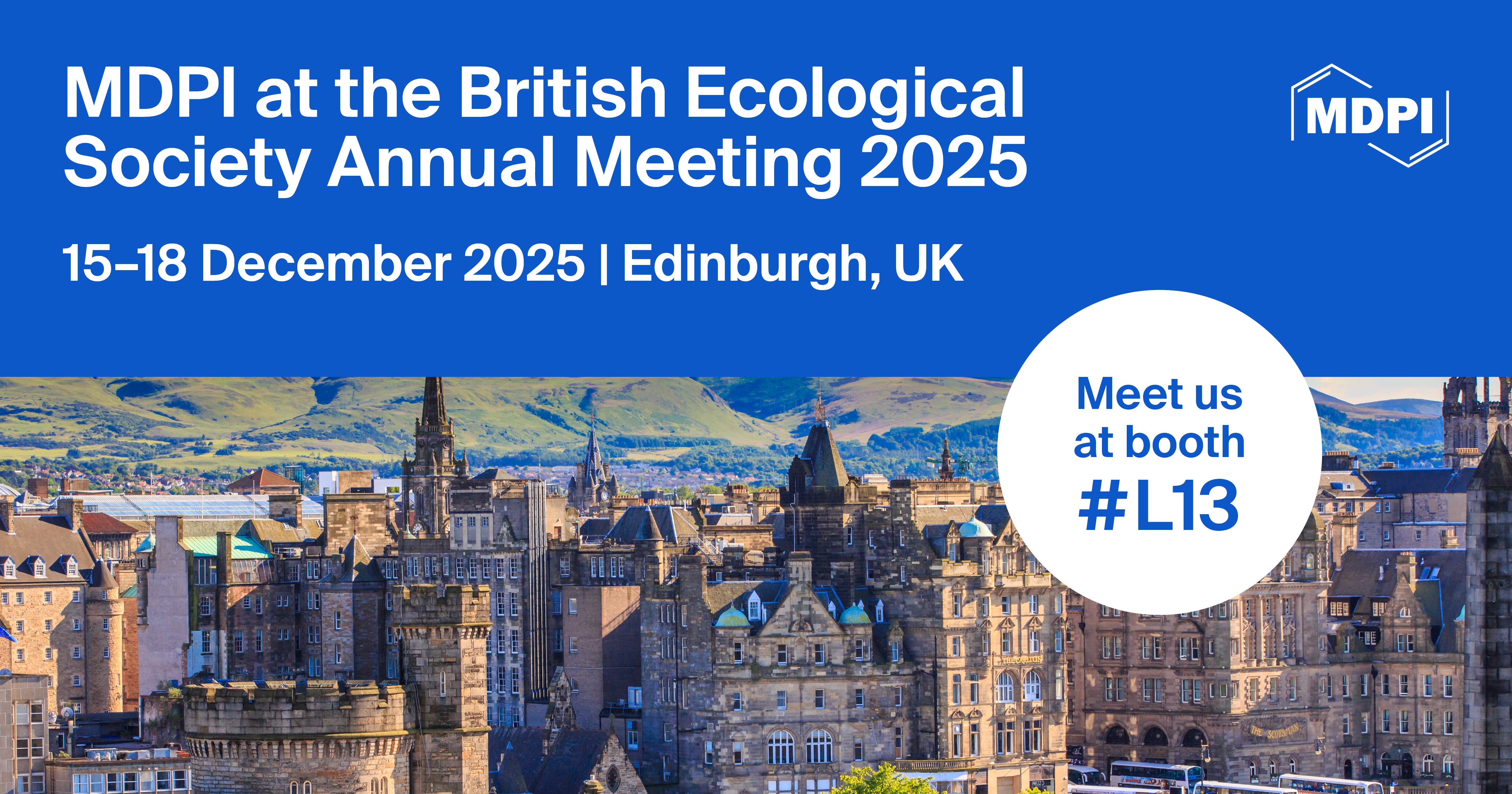 Meet Us at the British Ecological Society Annual Meeting 2025, 15–18 December 2025, Edinburgh, UK