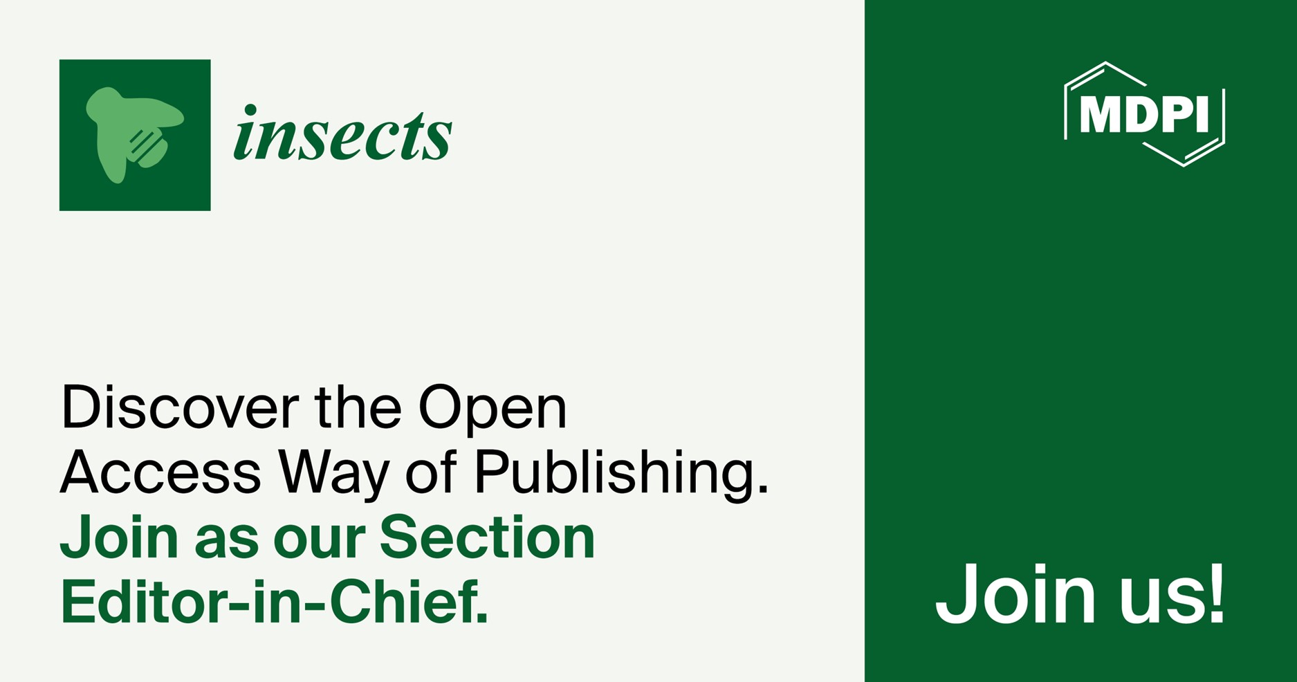 Recruiting Section Editors-in-Chief for Insects