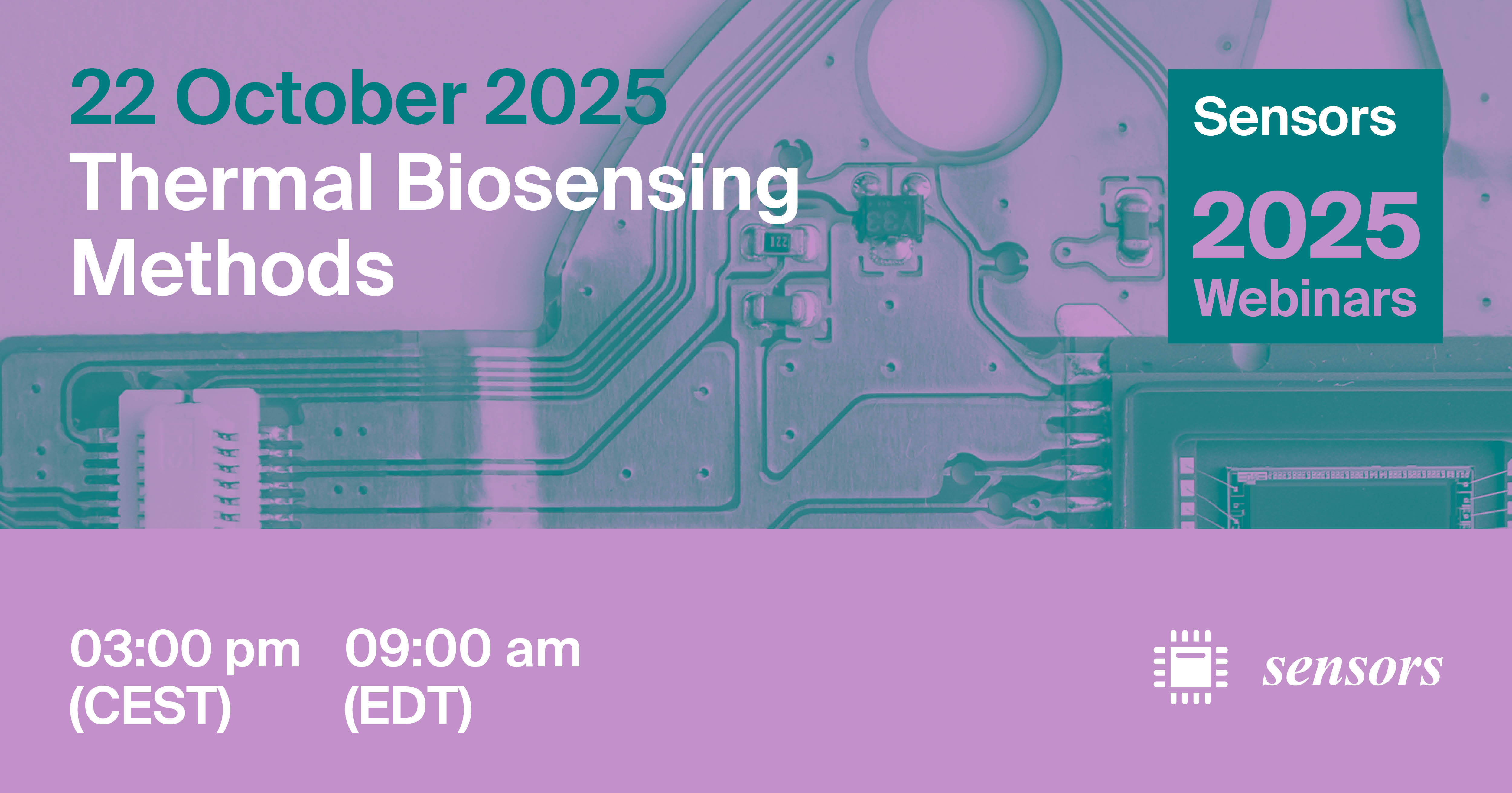 Sensors Webinar | Thermal Biosensing Methods, 22 October 2025
