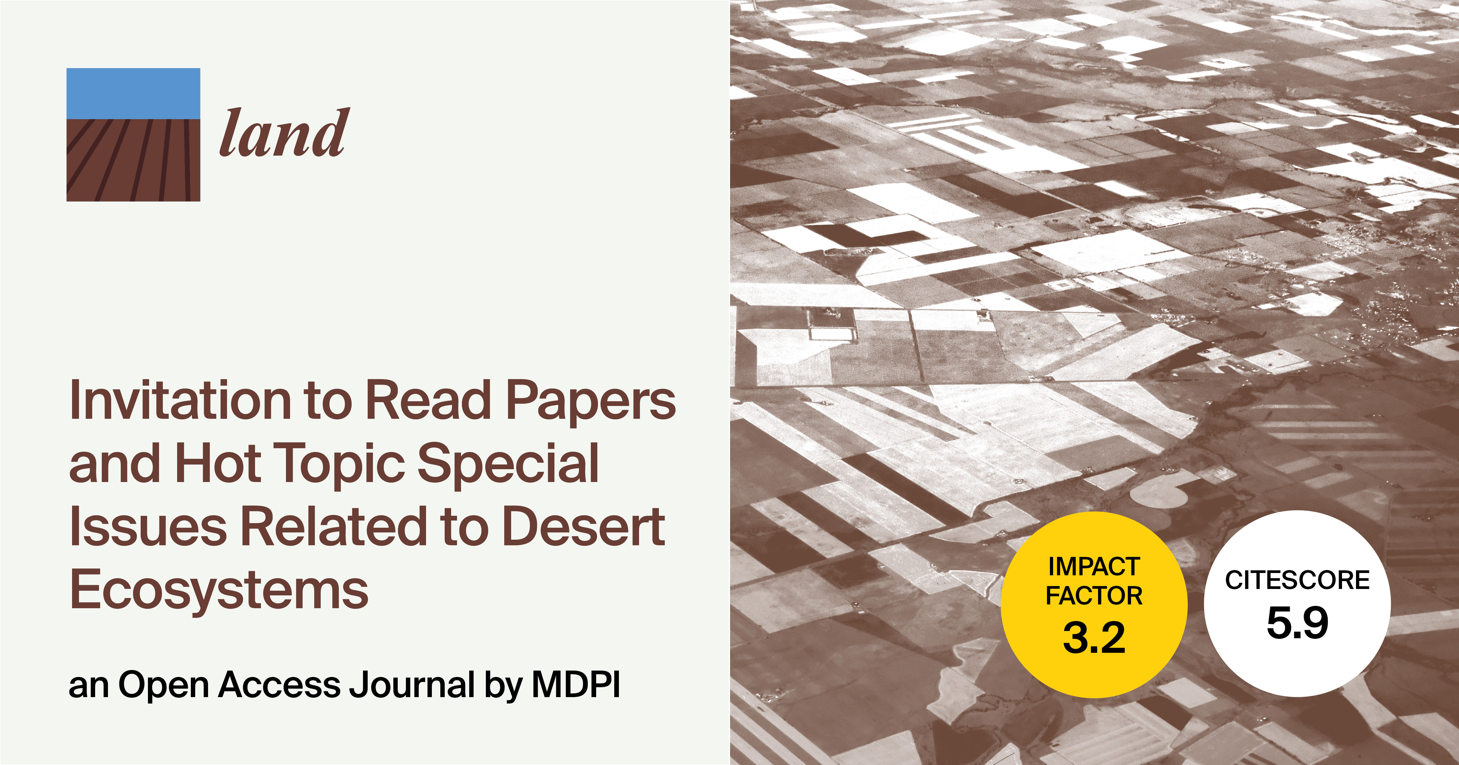 Land | Invitation to Read Papers and Hot Topic Special Issues Related to Desert Ecosystems (II)
