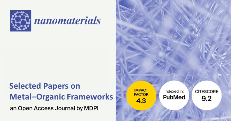 Nanomaterials | Selected Papers on Metal–Organic Frameworks