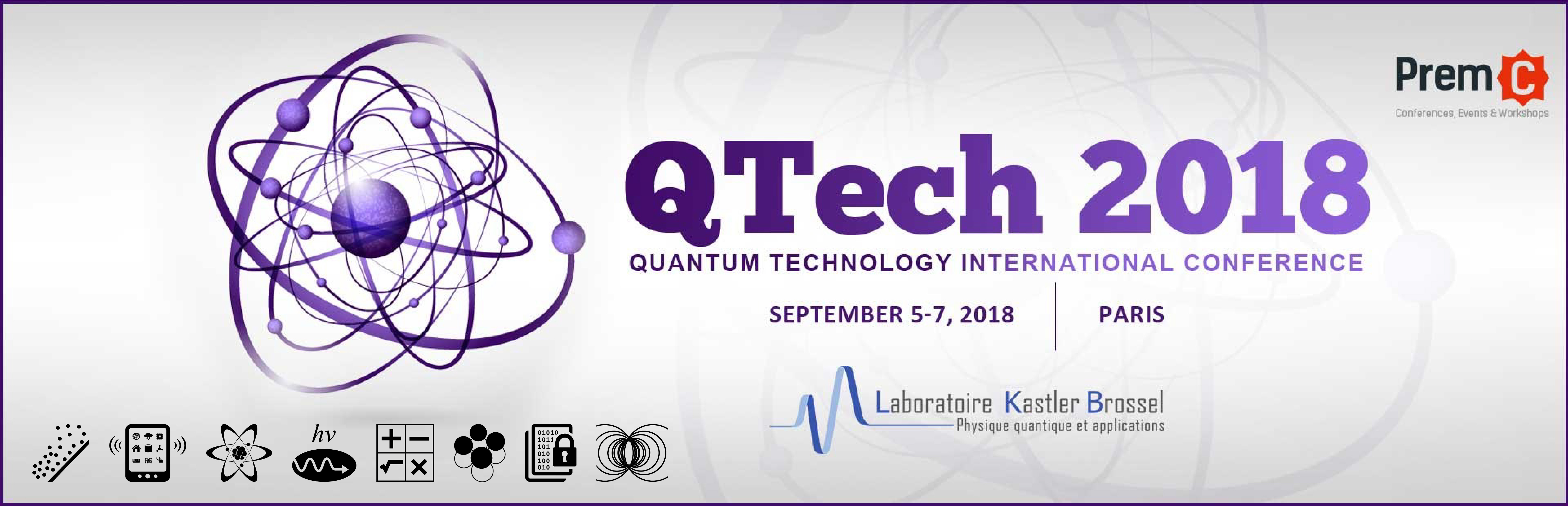 Meet Us at the 2018 Quantum Technology International Conference in Paris, France, September 5–7, 2018