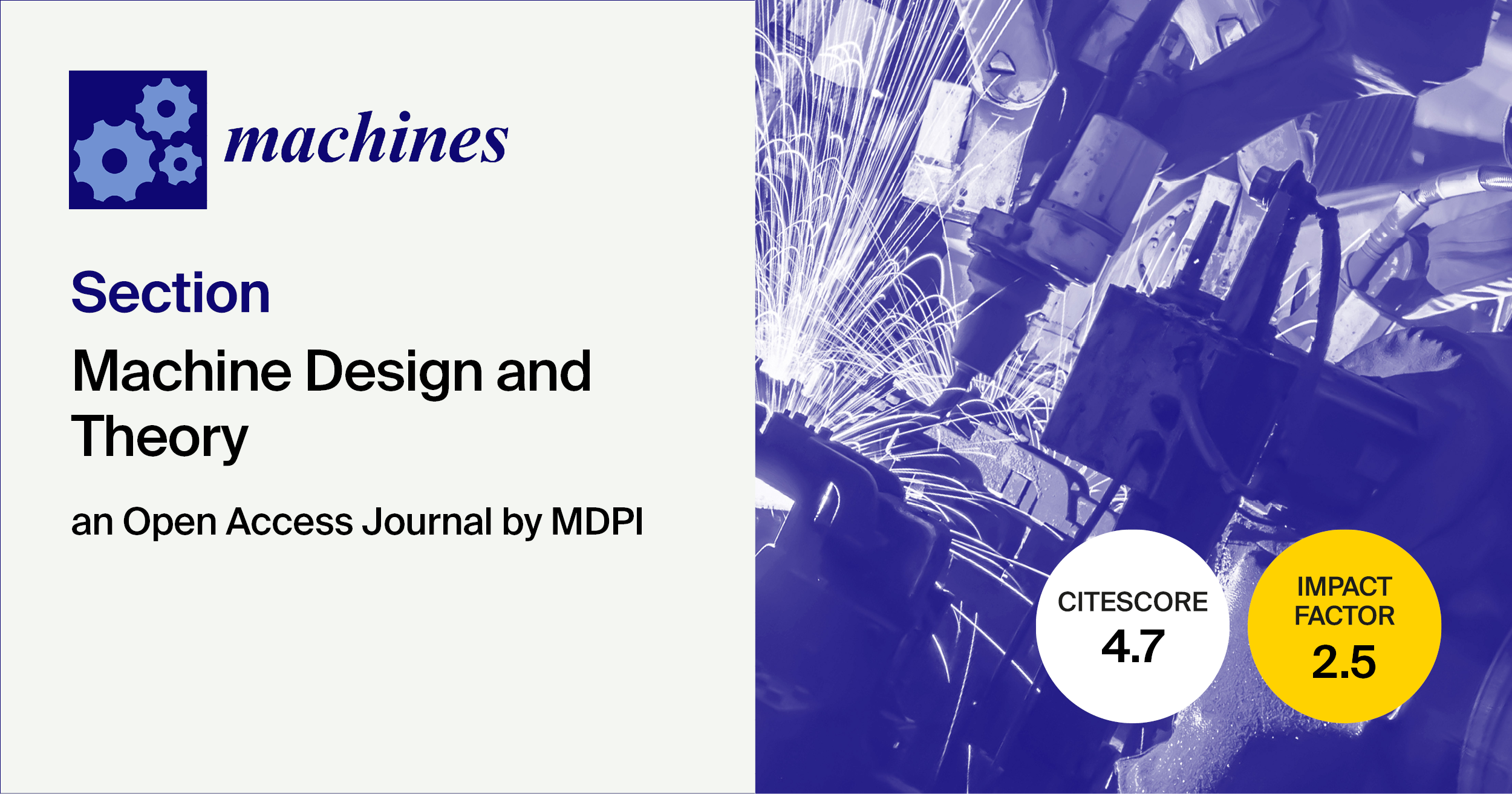 Machines | Introducing the “Machine Design and Theory” Section