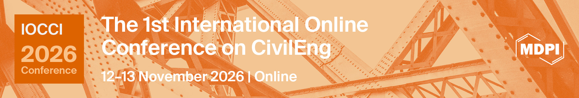Meet Us Virtually at the 1st International Online Conference on CivilEng, 12–13 November 2026