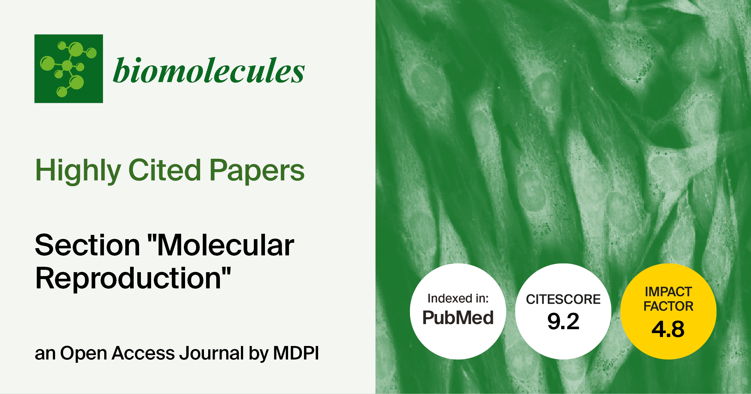 <strong><em>Biomolecules </em>| Highly Cited Papers in 2024–2025 in the “Molecular Reproduction” Section</strong>