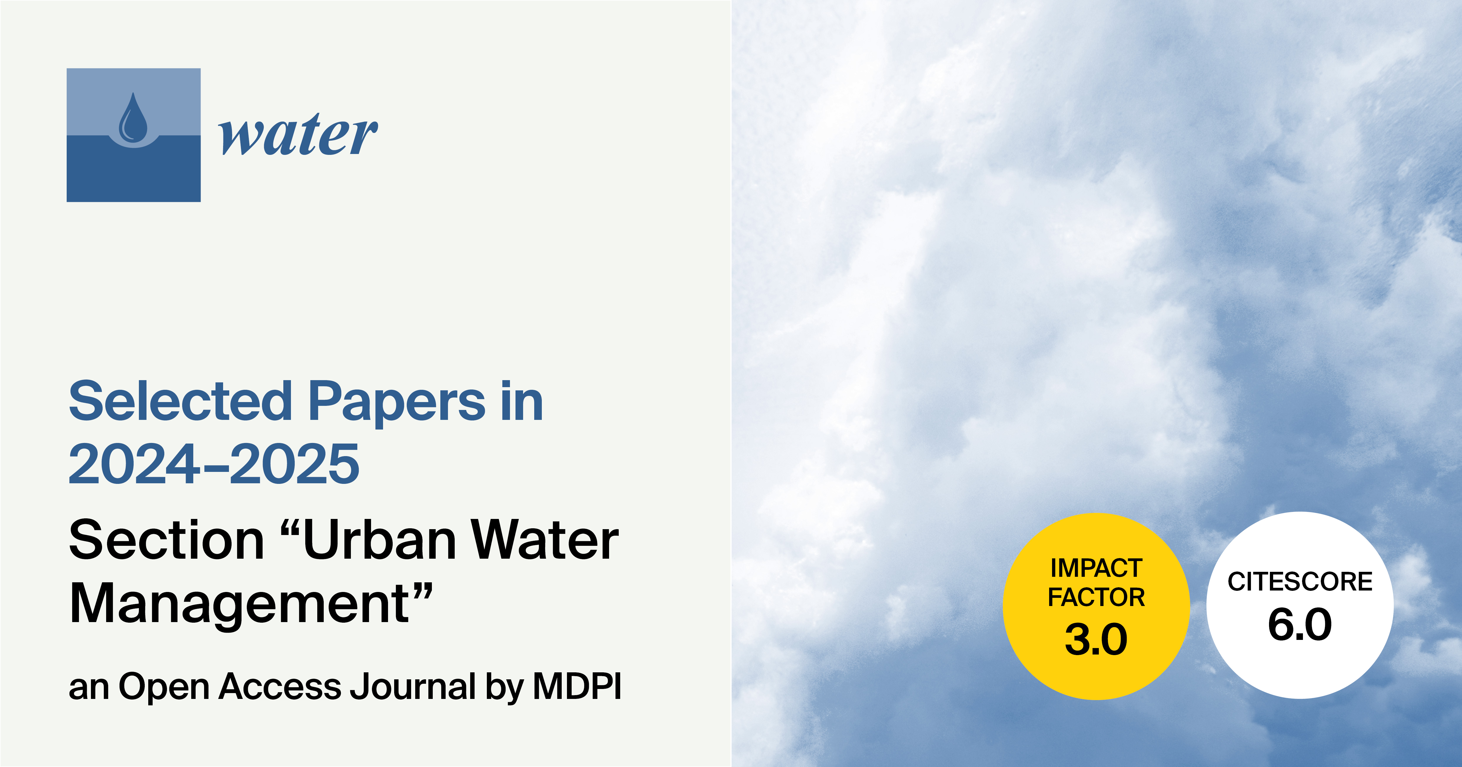 Water | Invitation to Read Selected Review Papers in 2024–2025 in the “Urban Water Management” Section