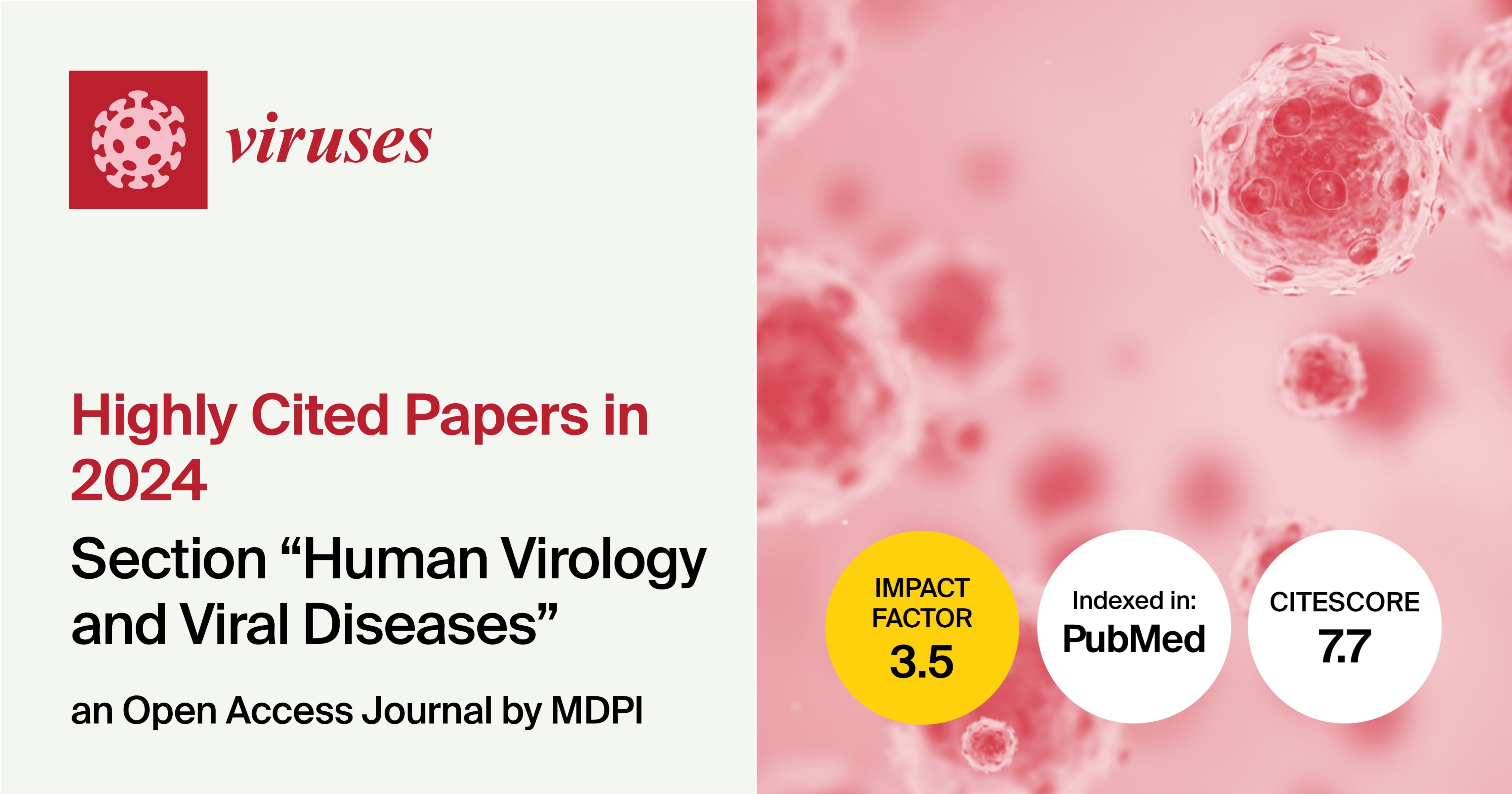 <em>Viruses</em> | Highly Cited Papers Published in 2024 in the &ldquo;Human Virology and Viral Diseases&rdquo; Section