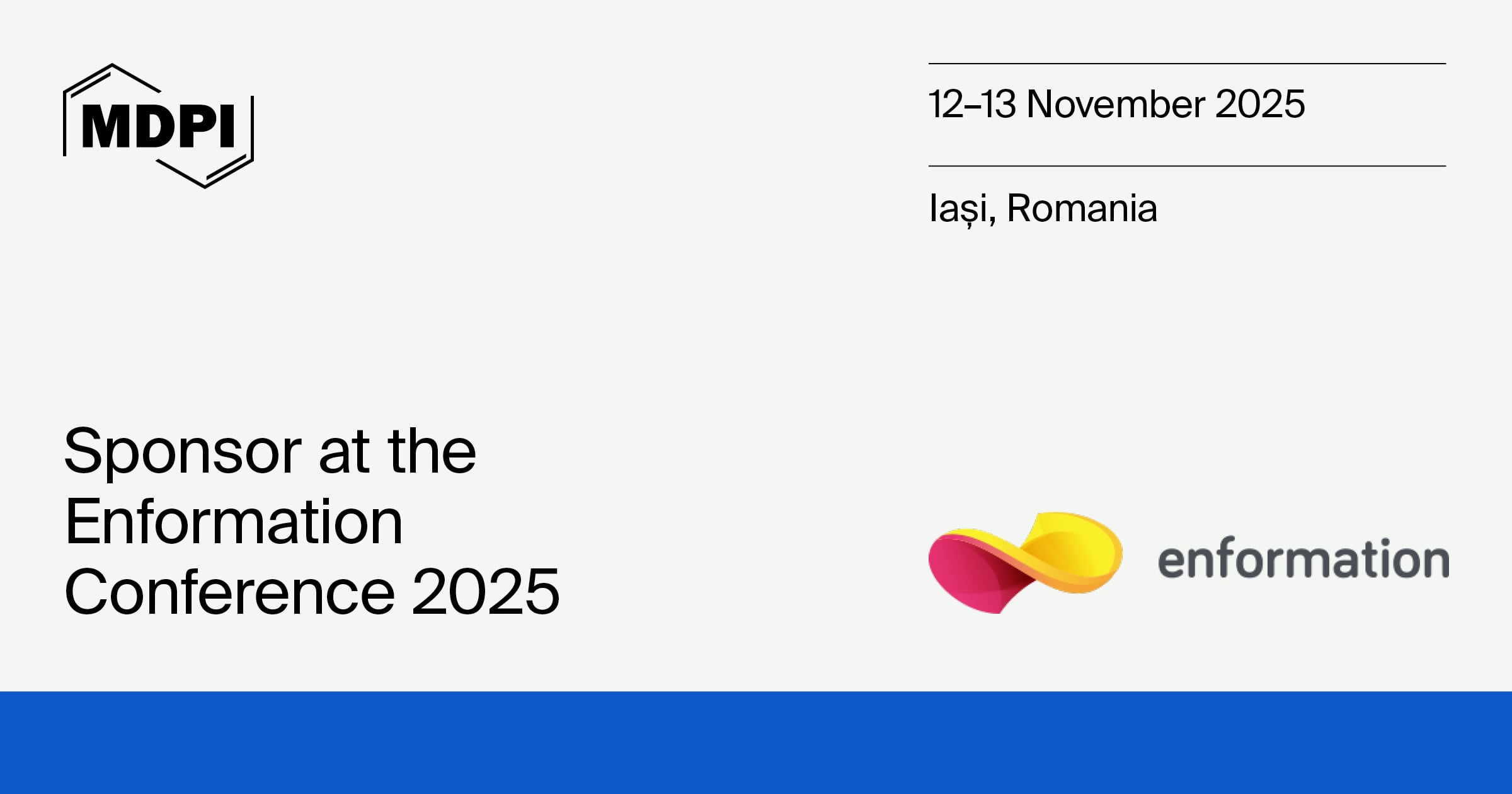 MDPI Is a Sponsor for the Romanian International Conference for Education and Research (E-nformation 2025)