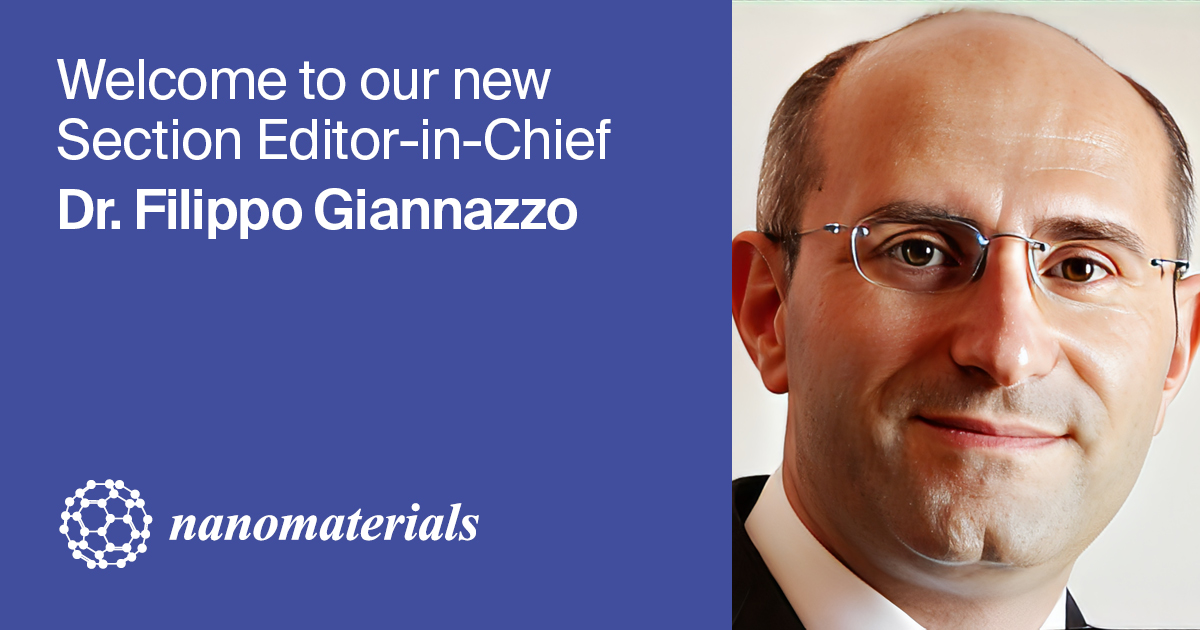 Dr. Filippo Giannazzo Appointed Section Editor-in-Chief of Section “Nanoelectronics, Nanosensors and Devices” in Nanomaterials