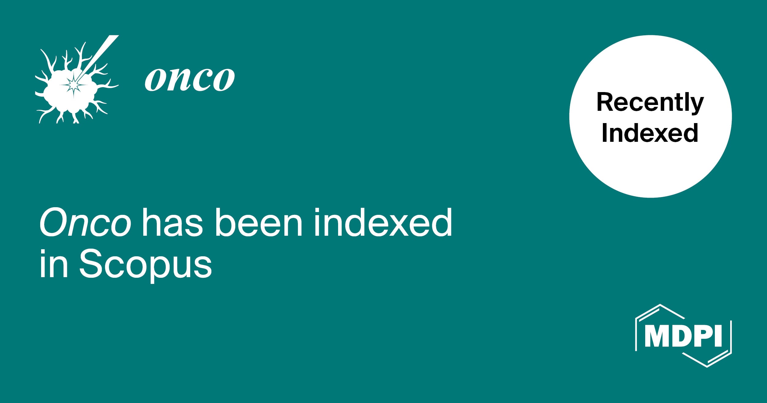 Onco Accepted for Coverage in Scopus