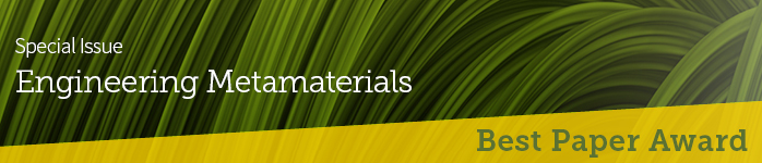 Best Paper Award for Special Issue "Engineering Metamaterials"