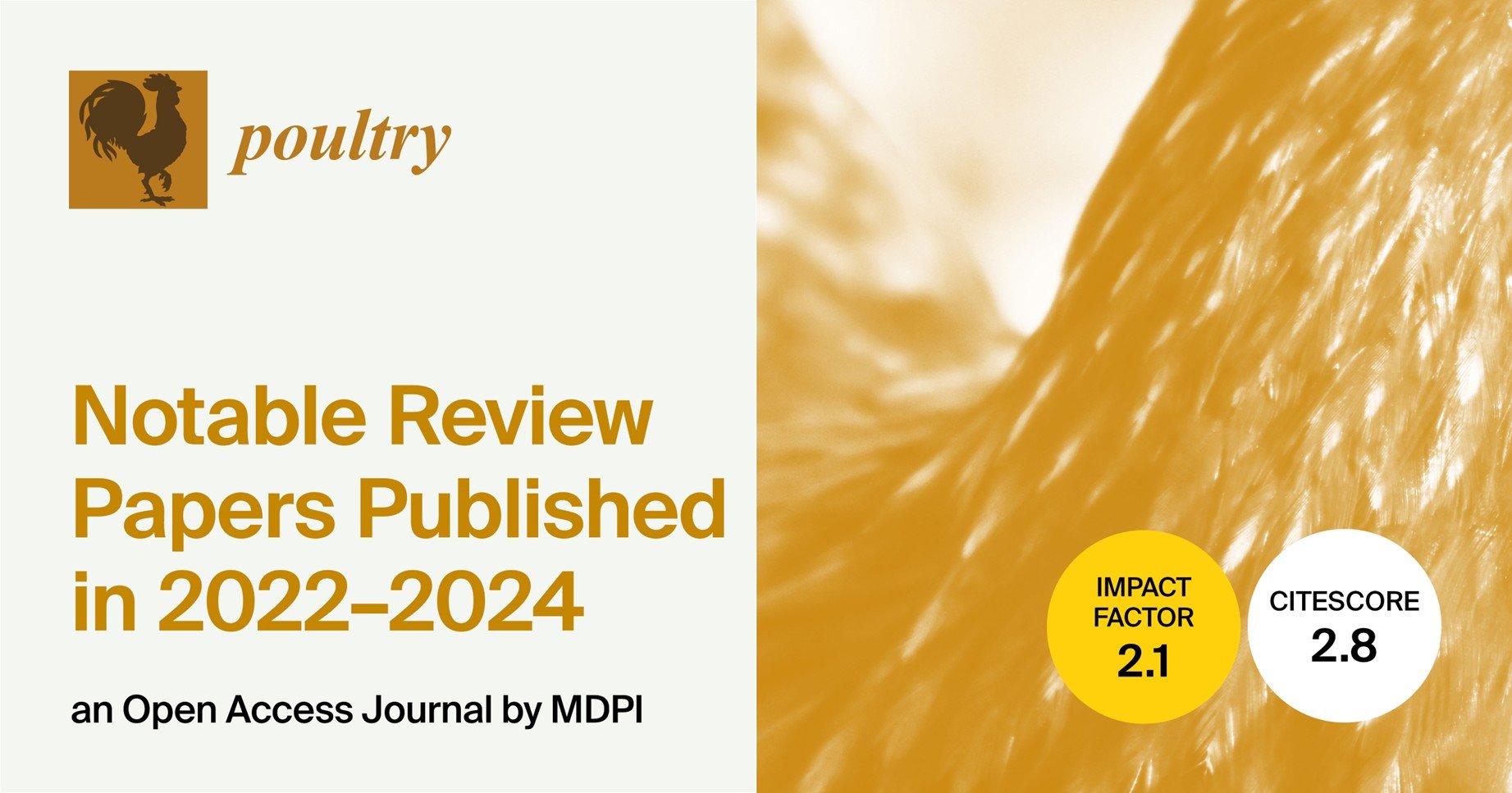 Poultry | Notable Review Papers Published in 2022–2024