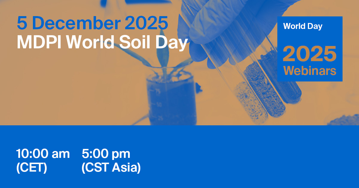 MDPI Webinar | World Soil Day, 5 December 2025