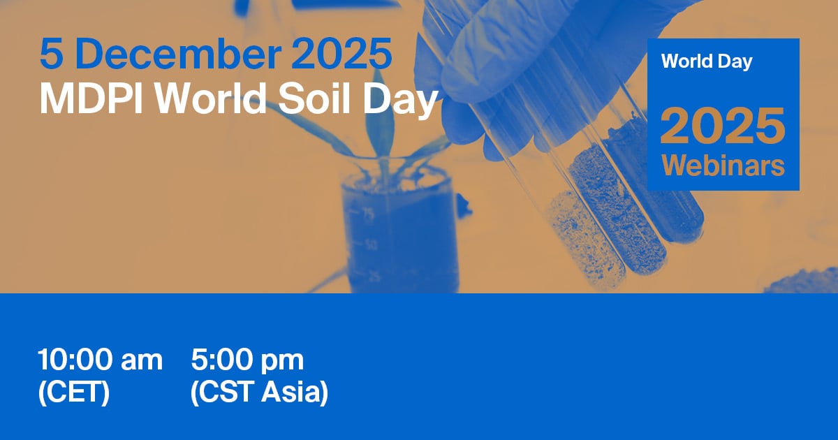 MDPI Webinar | World Soil Day, 5 December 2025