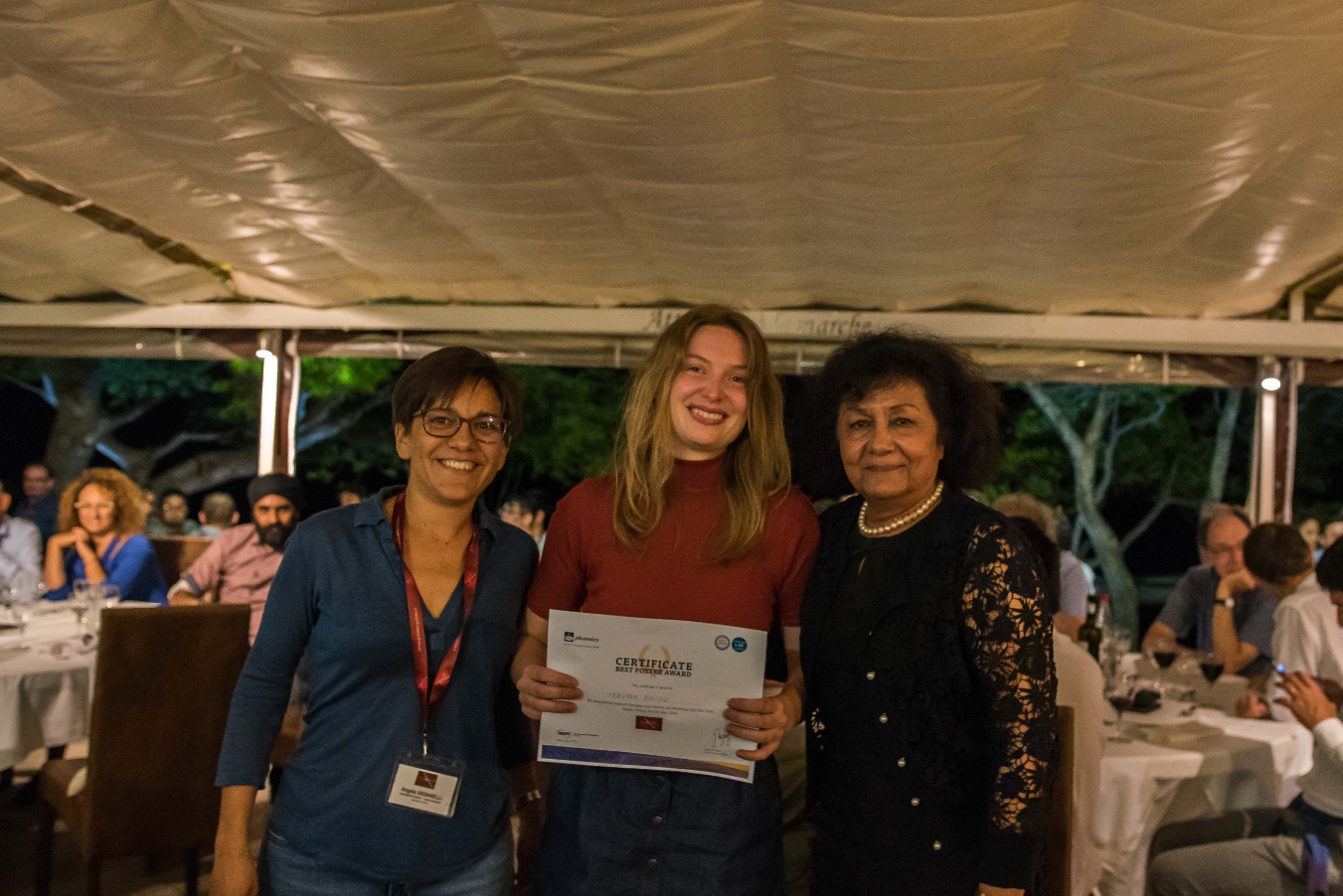 IQCLSW 2018: Photonics Poster Prize Winner Announced: Dr. Azzura Bigioli