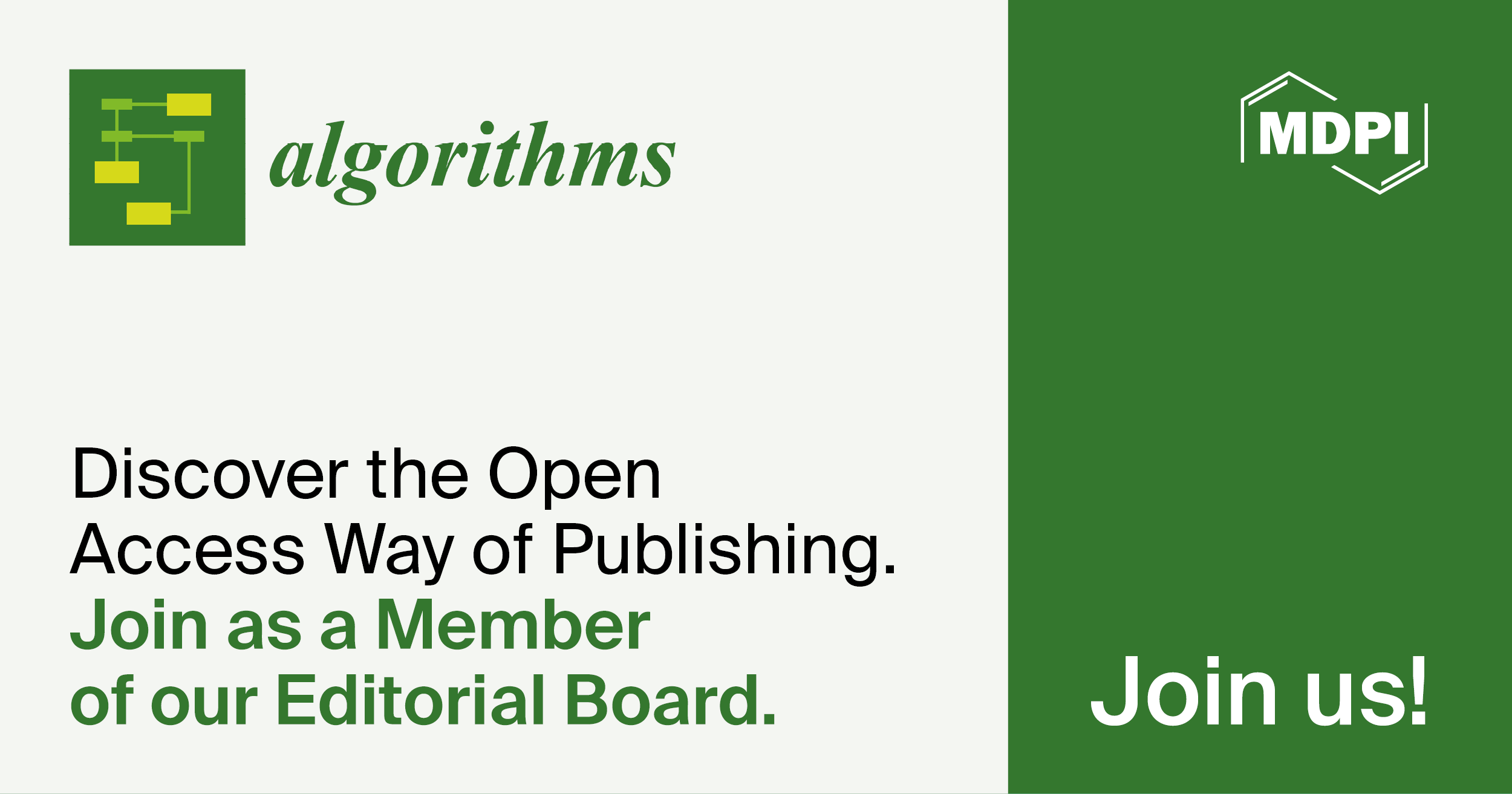 Recruiting Editorial Board Members for Algorithms