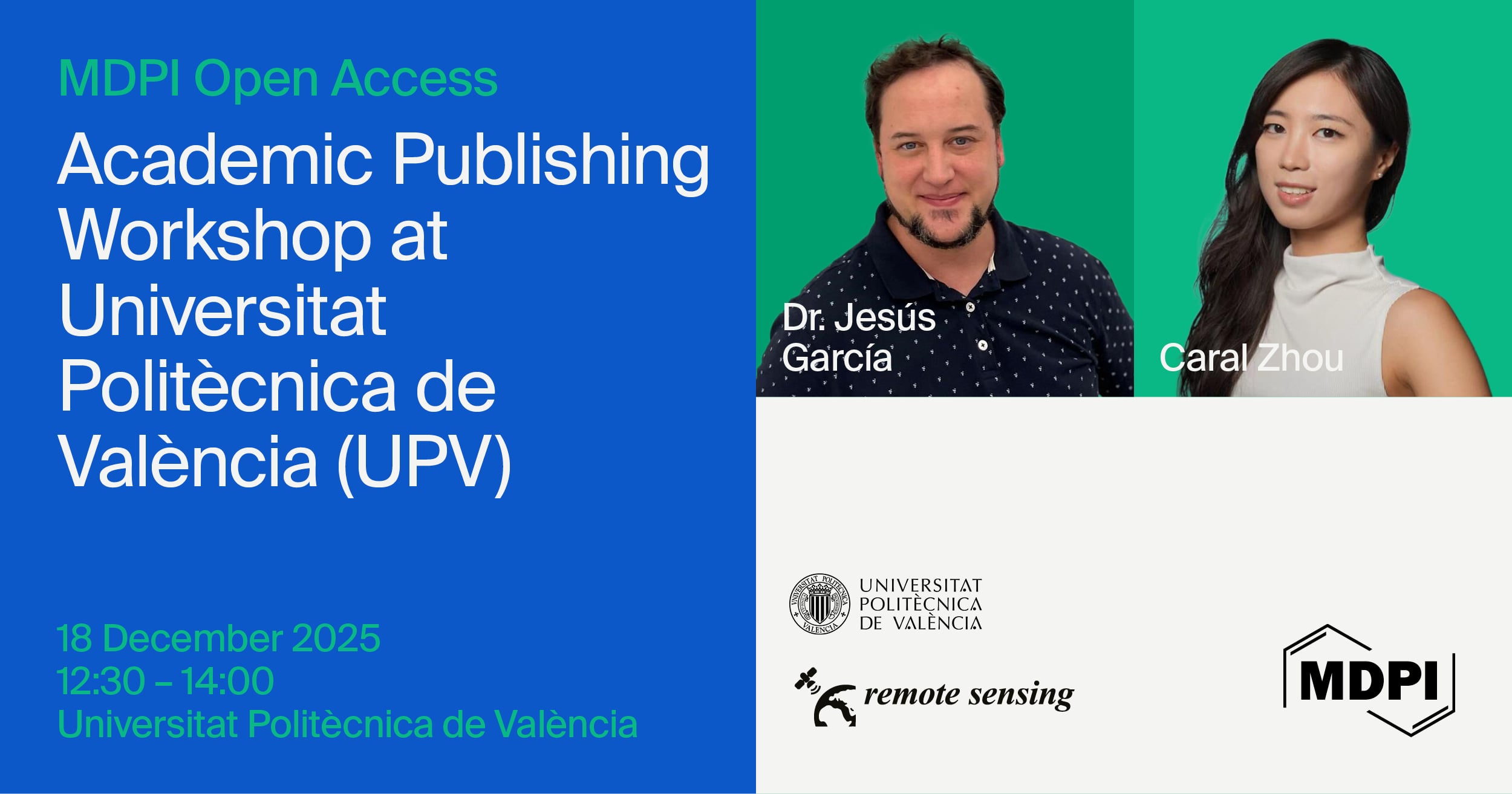 MDPI Open Science Insights: Academic Publishing Workshop at the Universitat Politècnica de València (UPV), 18 December 2025