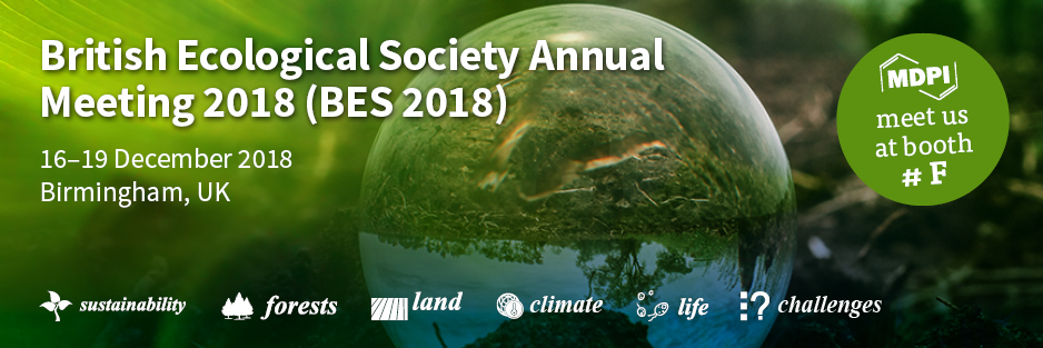 Meet Us at the BES Annual Meeting 2018 in Birmingham, UK, 16–19 December 2018