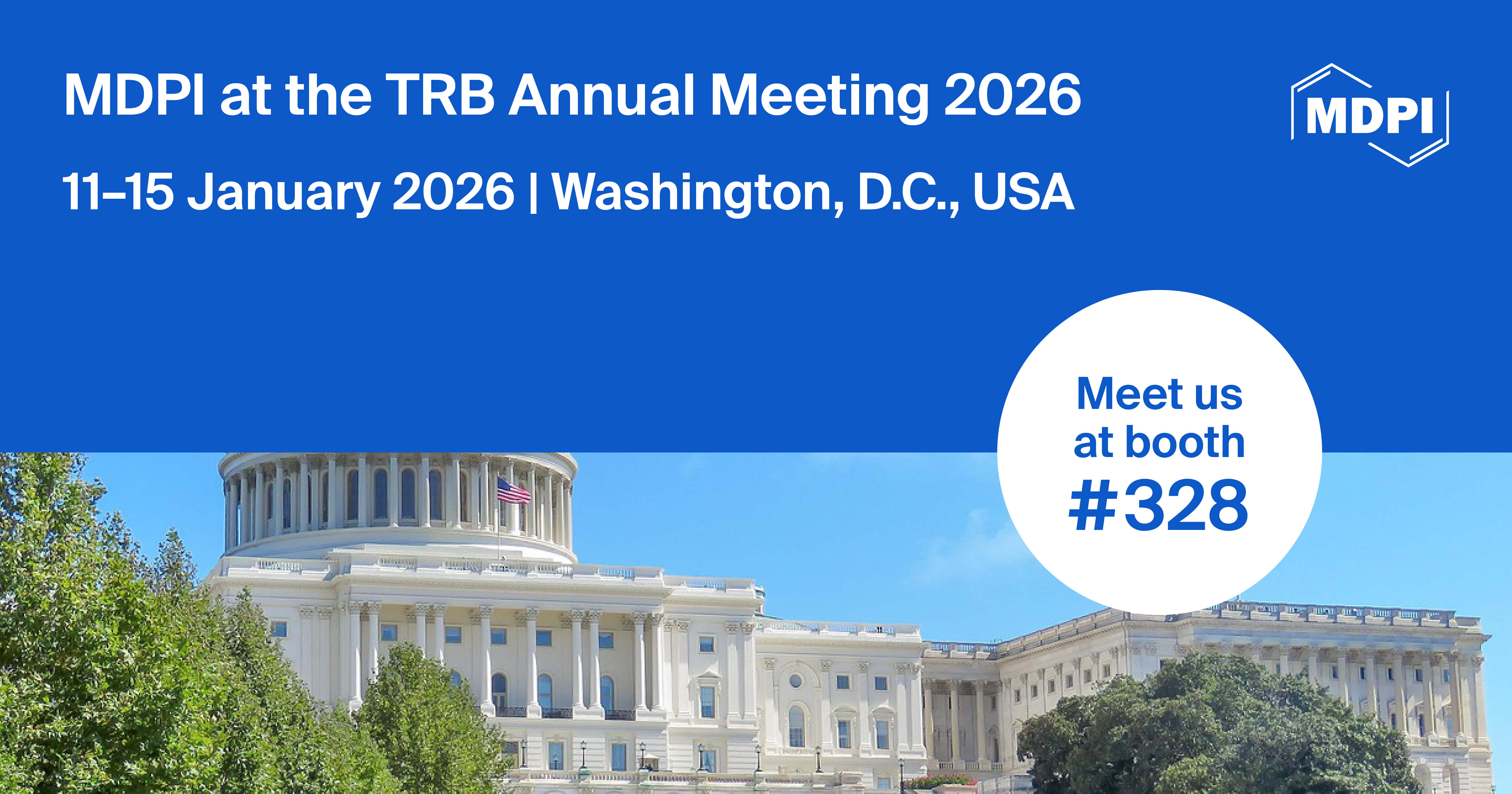 Meet Us at the Transportation Research Board (TRB) Annual Meeting 2026, 11–15 January 2026, Washington, D.C., USA