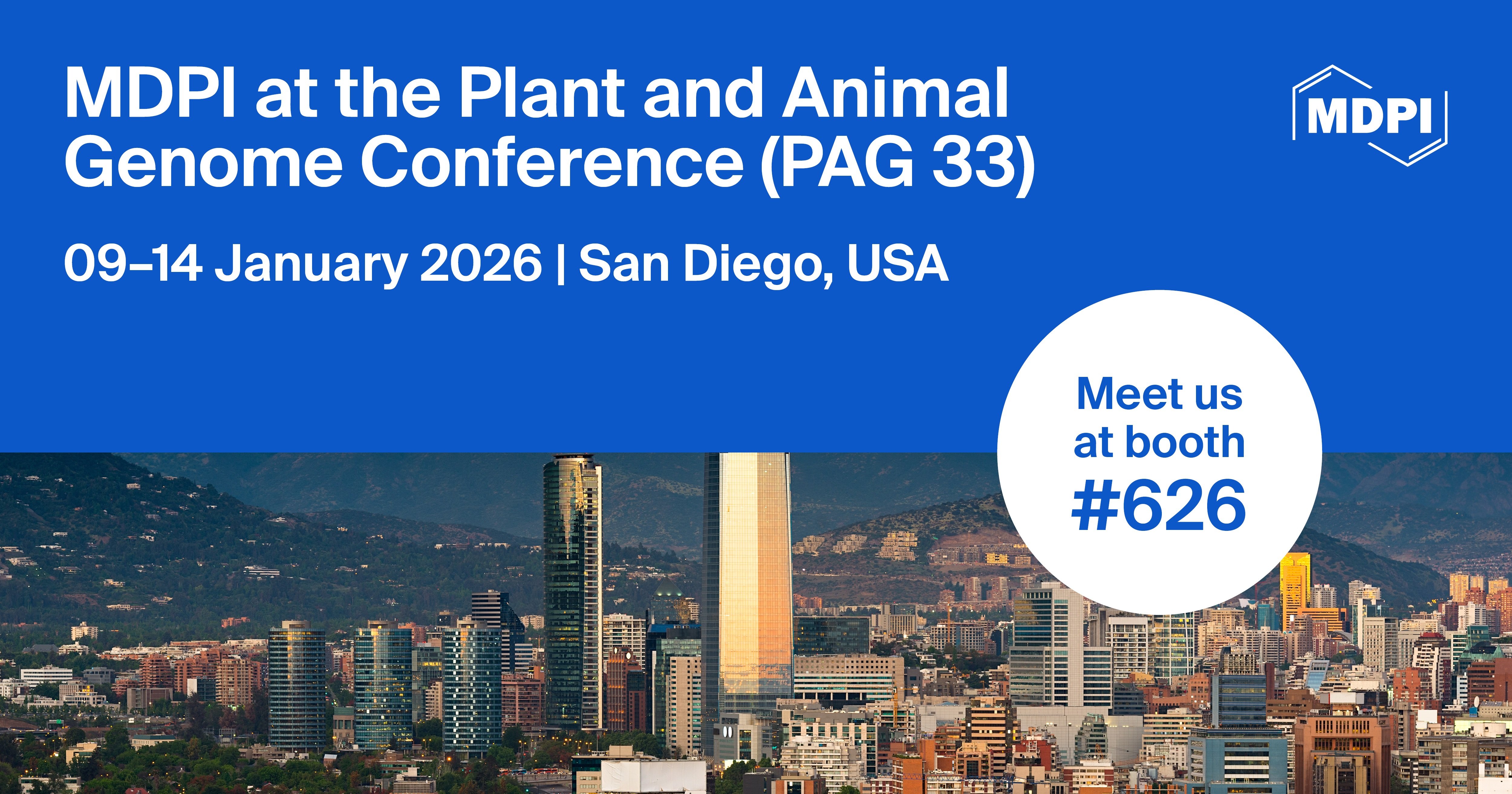 Meet Us at the Plant & Animal Genome Conference 33 (PAG 33), 9–14 January 2026, San Diego, CA, USA