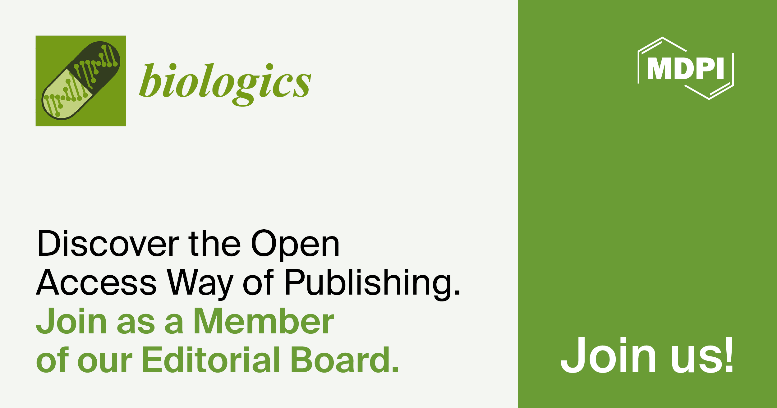 Recruiting Editorial Board Members for Biologics