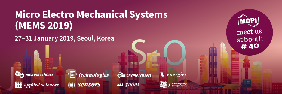 Meet Us at MEMS 2019 in Seoul, Korea, 27–31 January 2019