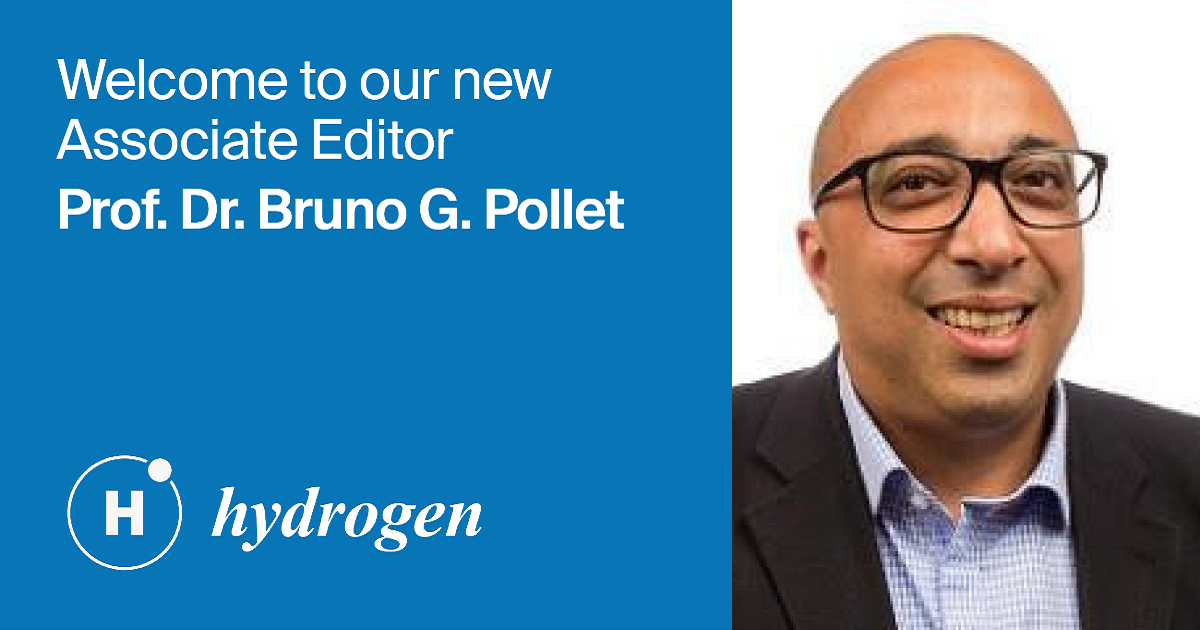 Prof. Dr. Bruno G. Pollet Appointed Associate Editor of Hydrogen