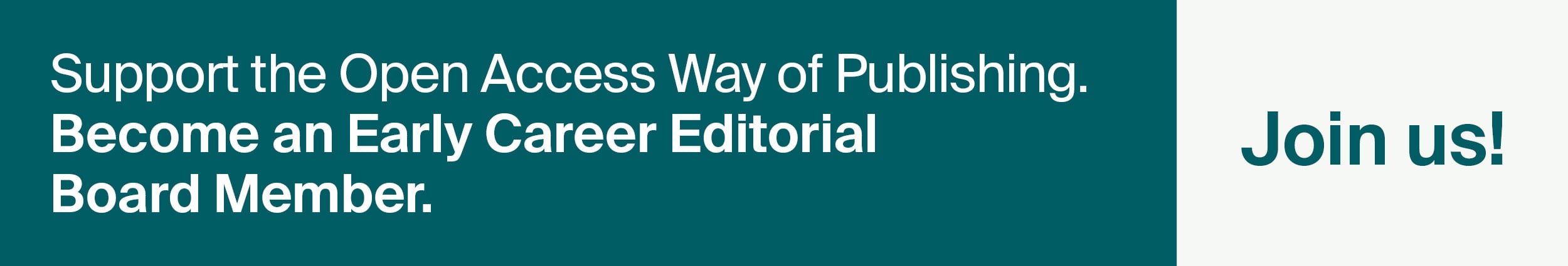 Recruiting Early Career Editorial Board Members for Medical Sciences