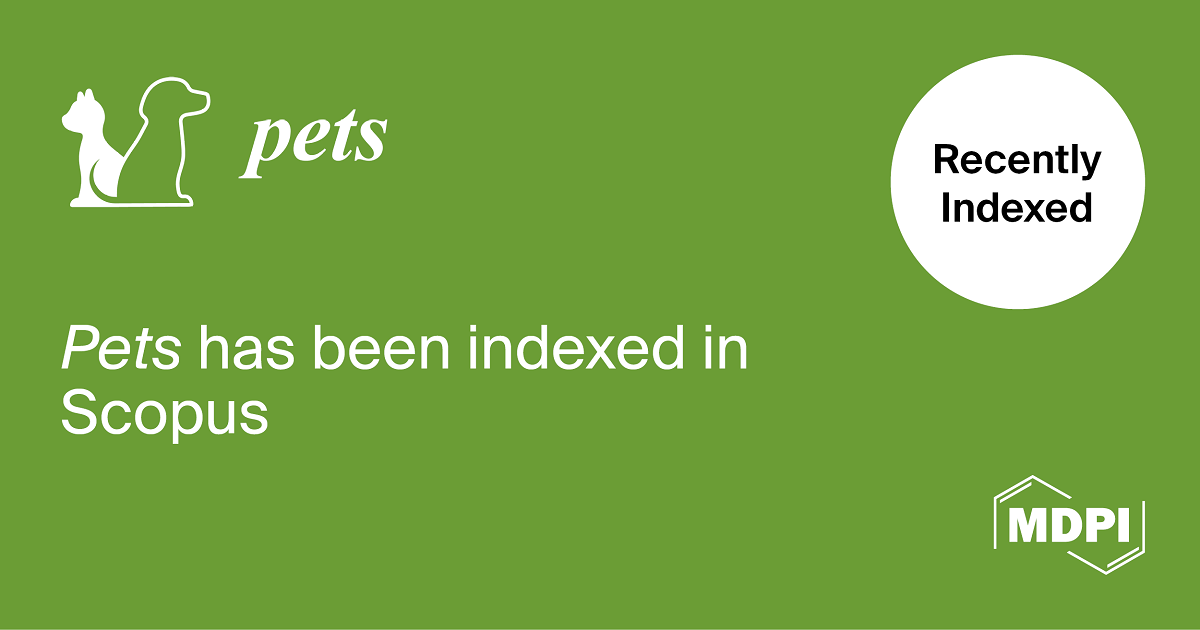 Pets Accepted for Coverage in Scopus