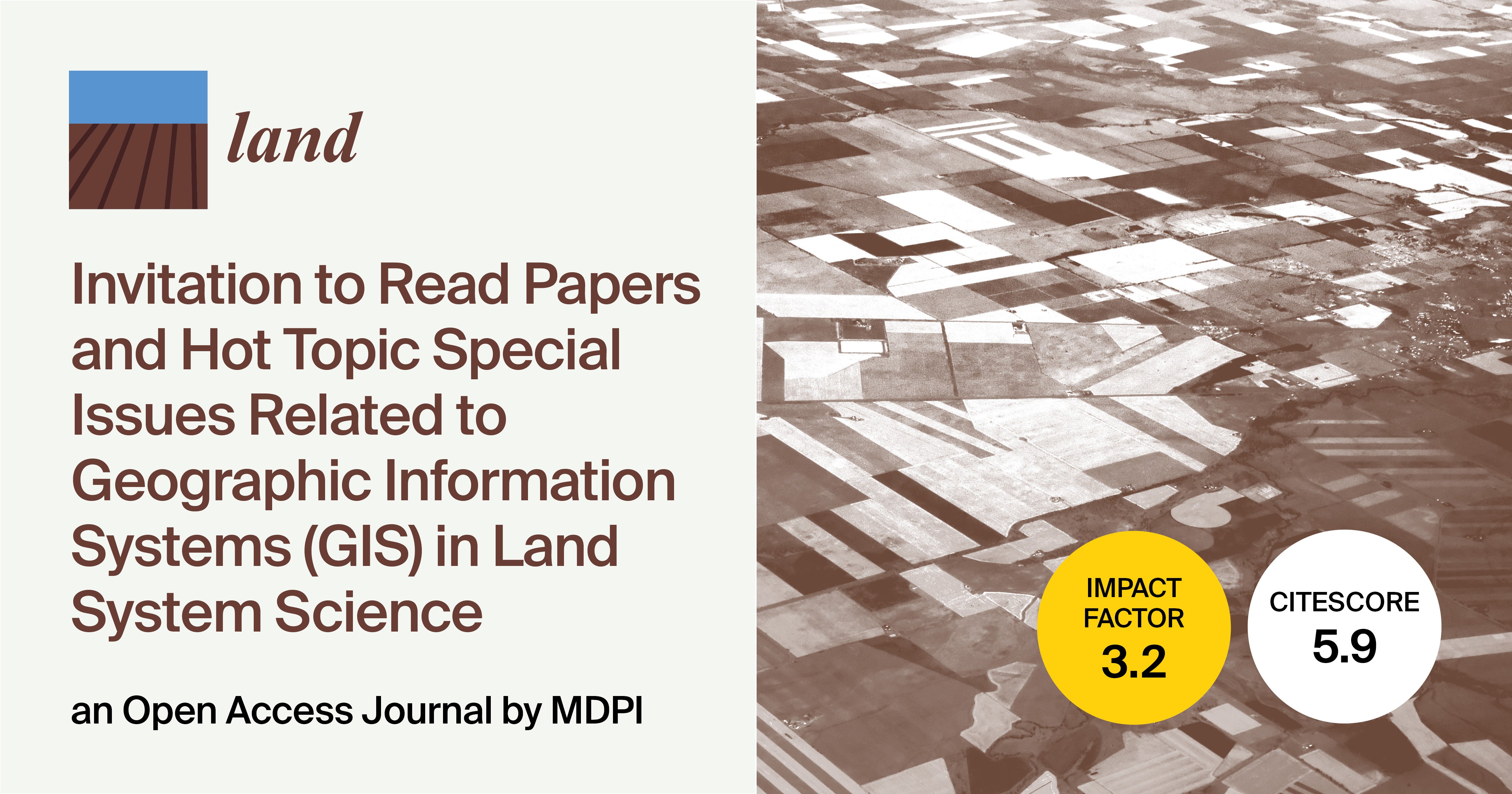Land | Invitation to Read Papers and Hot Topic Special Issues Related to Geographic Information Systems (GIS) in Land System Science