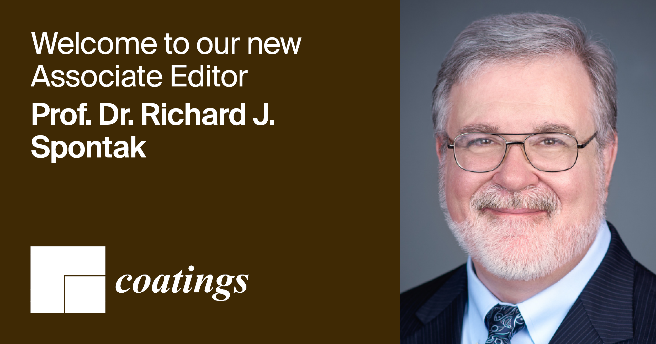 Prof. Dr. Richard J. Spontak Appointed Associate Editor of Coatings