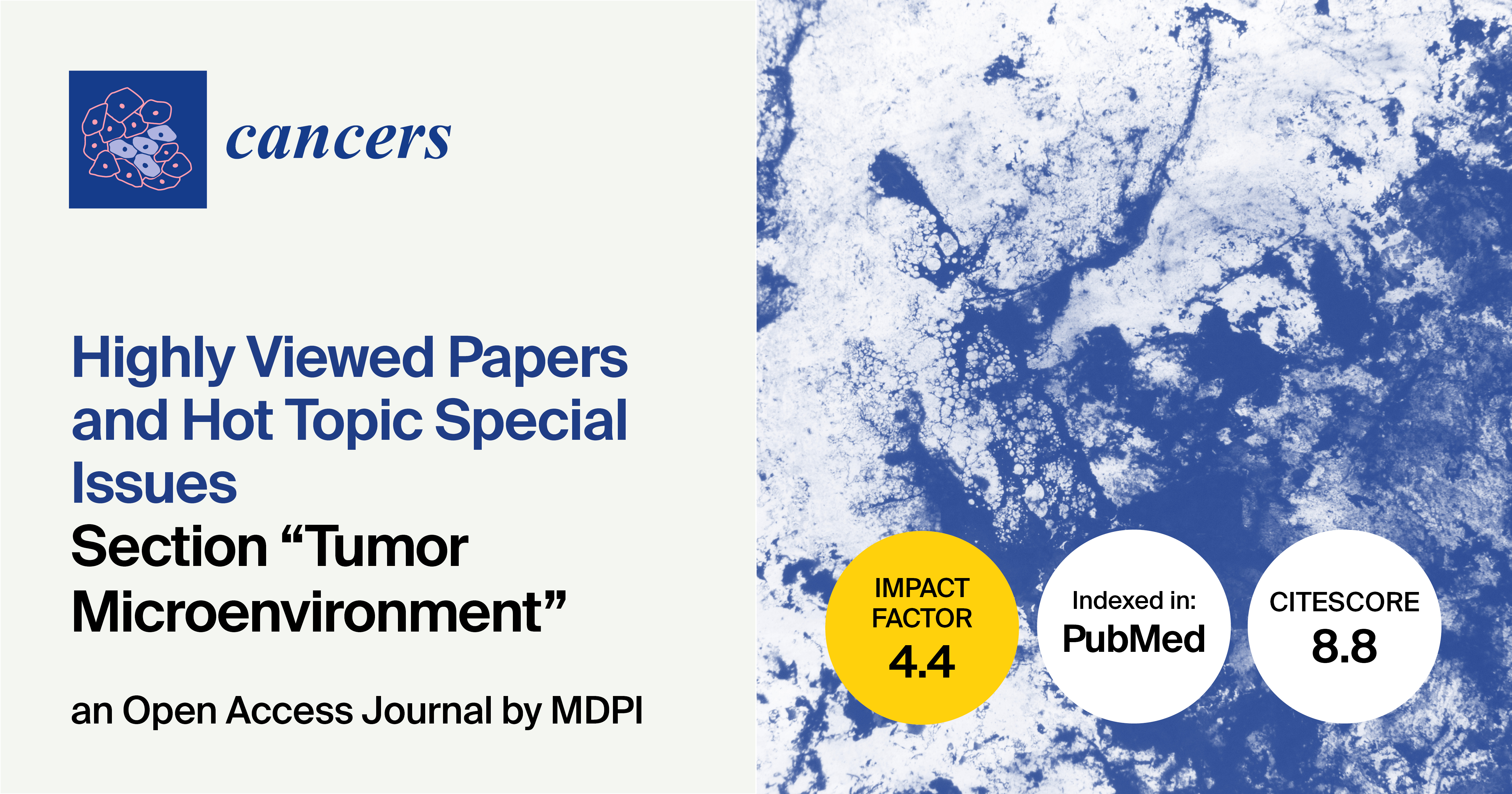 Cancers | Highly Viewed Papers and Hot Topic Special Issues on Tumor Microenvironment