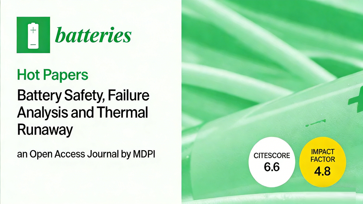 Batteries | Highly Viewed Papers in 2024–2025 and Special Issues on Battery Safety, Failure Analysis and Thermal Runaway